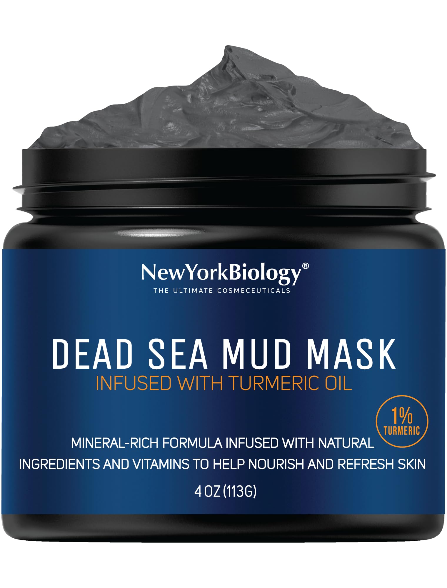 New York Biology Dead Sea Mud Mask for Face and Body | with Turmeric Oil | Spa Quality Pore Refiner for Oily Skin | Natural Skincare for Women & Men NEW YORK BIOLOGY THE ULTIMATE COSMECEUTICALS buy supplements canada