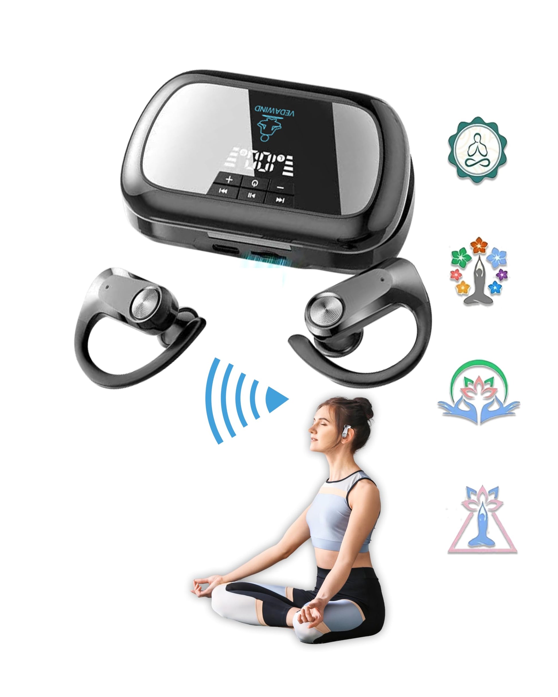 Sound Frequency Machine, Vedawind Meditation Accessory, Mindfulness, Tone Therapy System Vedawind buy supplements canada