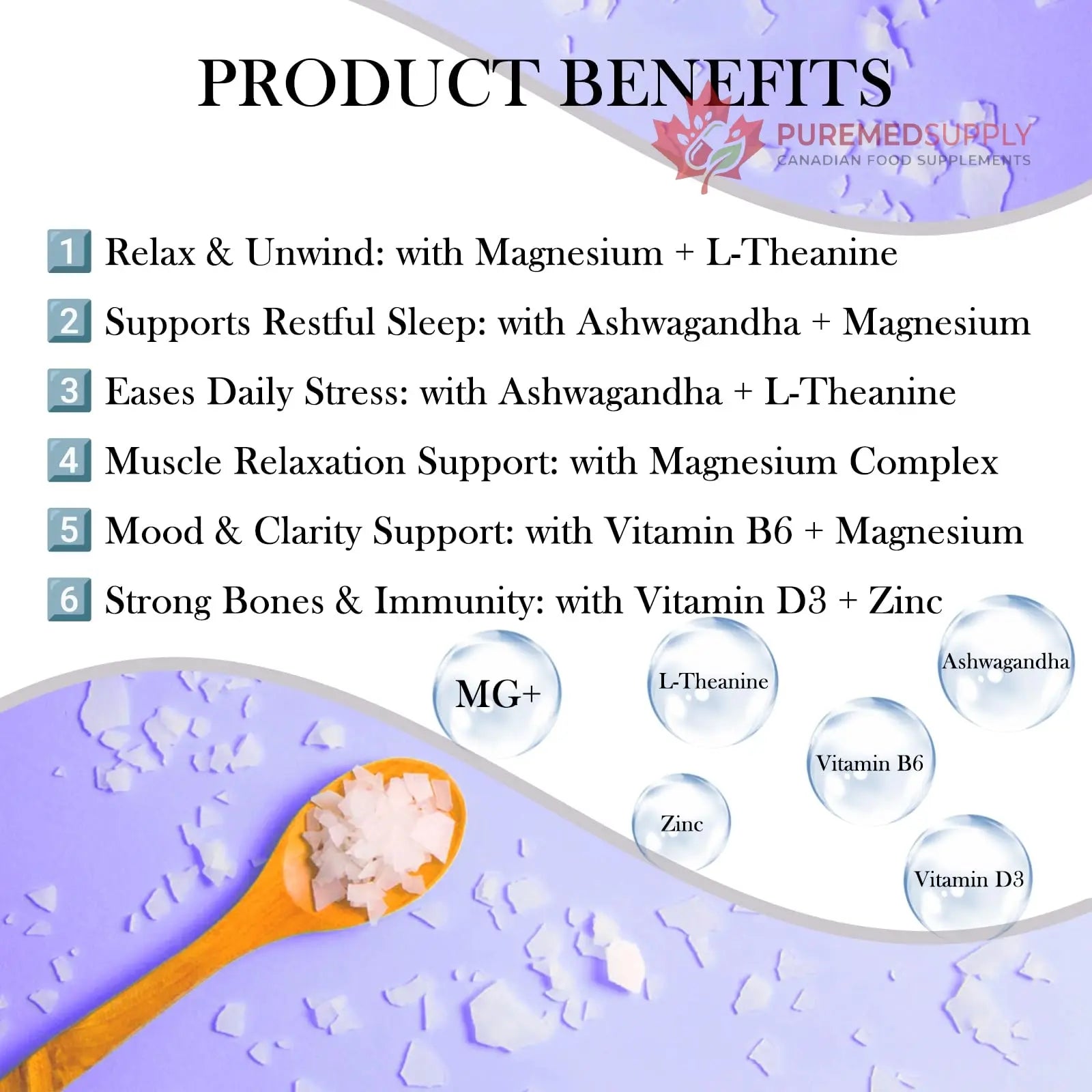 MATOP Magnesium Complex for Women Gummies - 8 in 1 Triple Magnesium Complex (Glycinate, Malate, Citrate) with L-Theanine, Ashwagandha, Vitamin D3, B6 & Zinc - Stress, Calm & Focus - 90 Vegan Gummies MATOP buy supplements canada