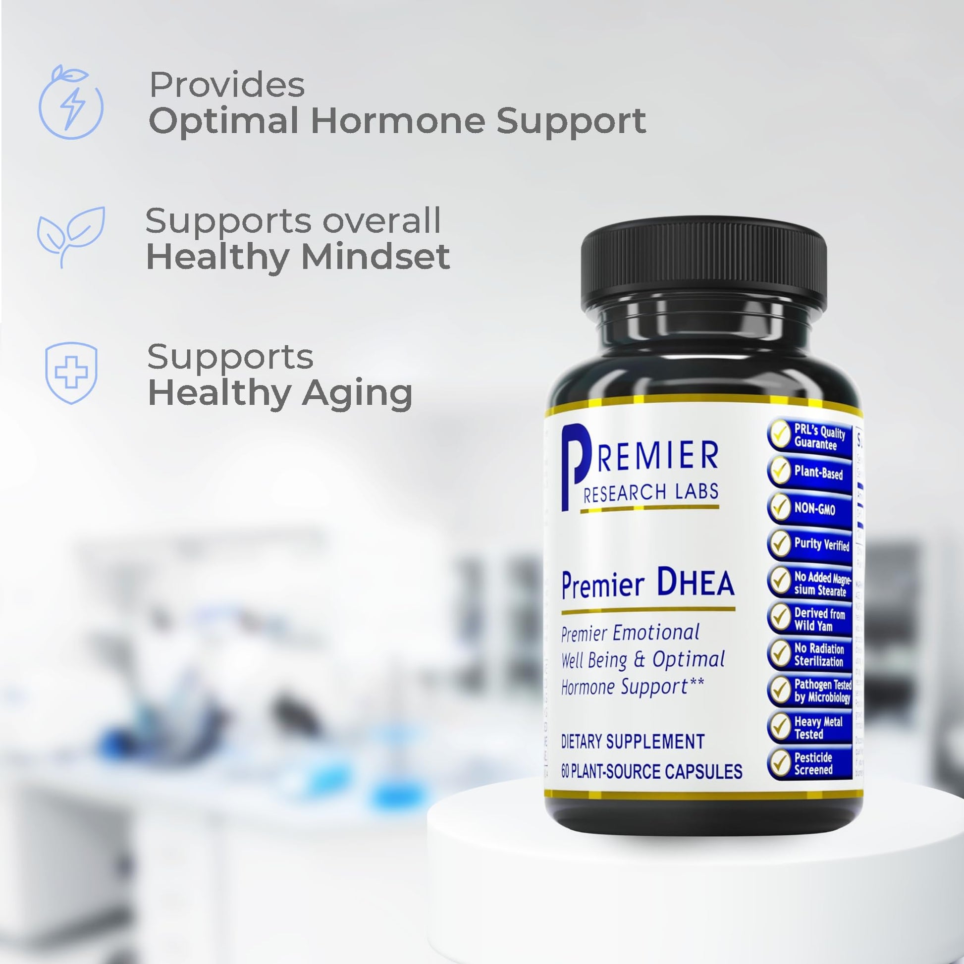 Premier Research Labs Premier DHEA - DHEA Supplement for Women & Men, Pure DHEA 25mg, Hormone Support for Healthy Aging, Wild Yam DHEA, Vegan Friendly - 60 Vegetarian Capsules Premier Research Labs buy supplements canada
