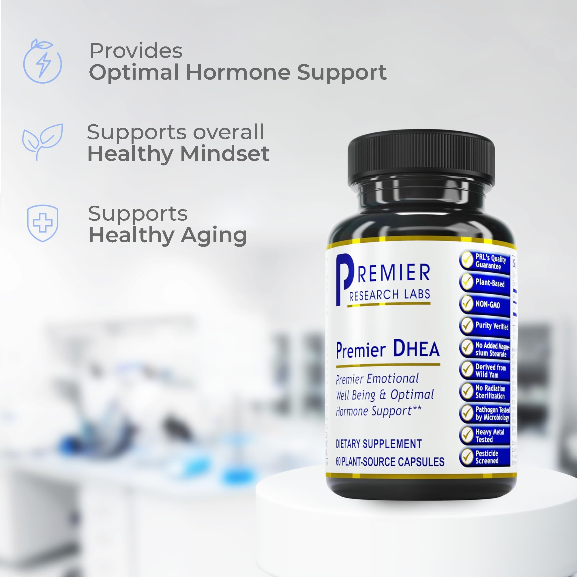 Premier Research Labs Premier DHEA - DHEA Supplement for Women & Men, Pure DHEA 25mg, Hormone Support for Healthy Aging, Wild Yam DHEA, Vegan Friendly - 60 Vegetarian Capsules Premier Research Labs buy supplements canada