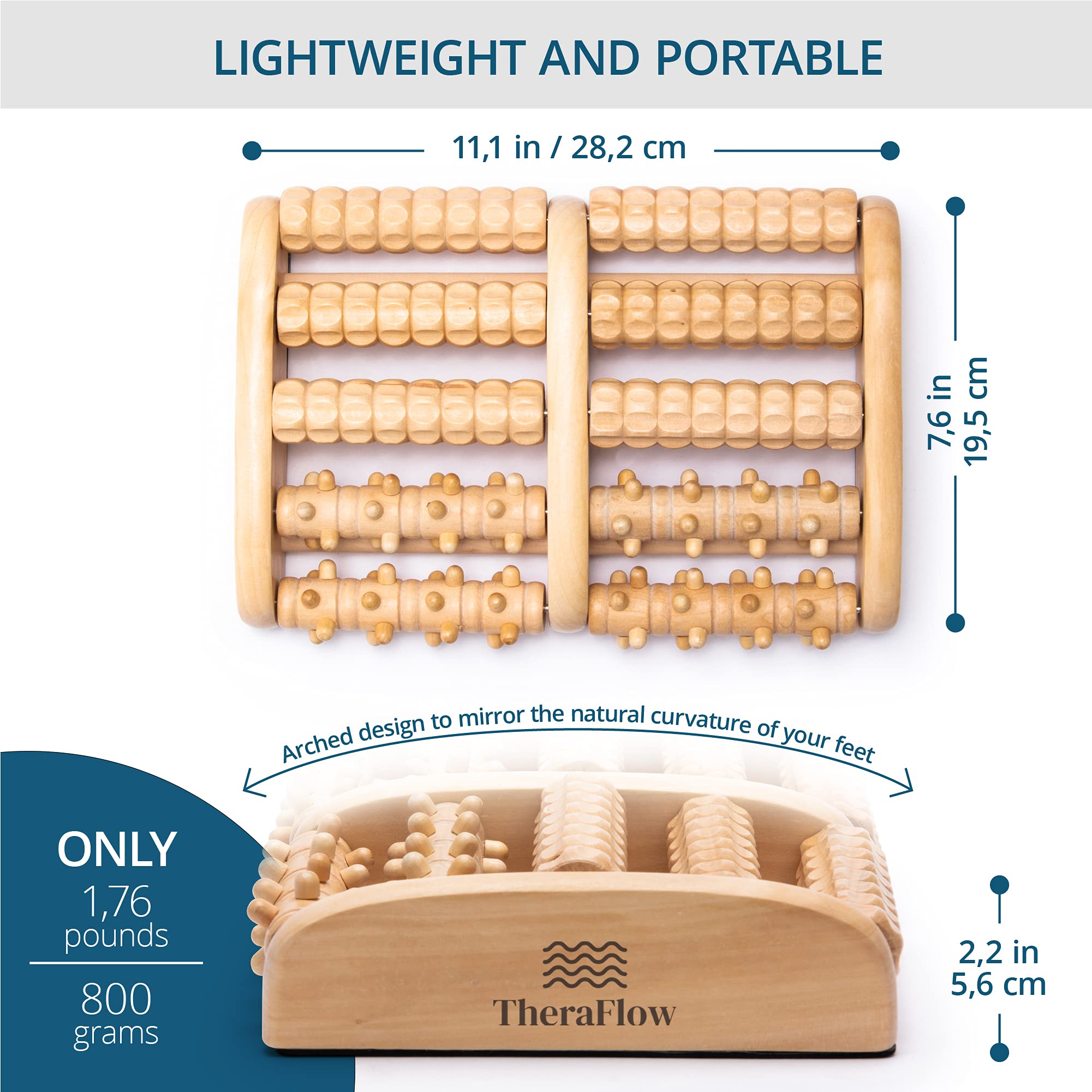 TheraFlow Foot Massager for Plantar Fasciitis Relief, Relaxation Gifts for Women, Men TheraFlow buy supplements canada