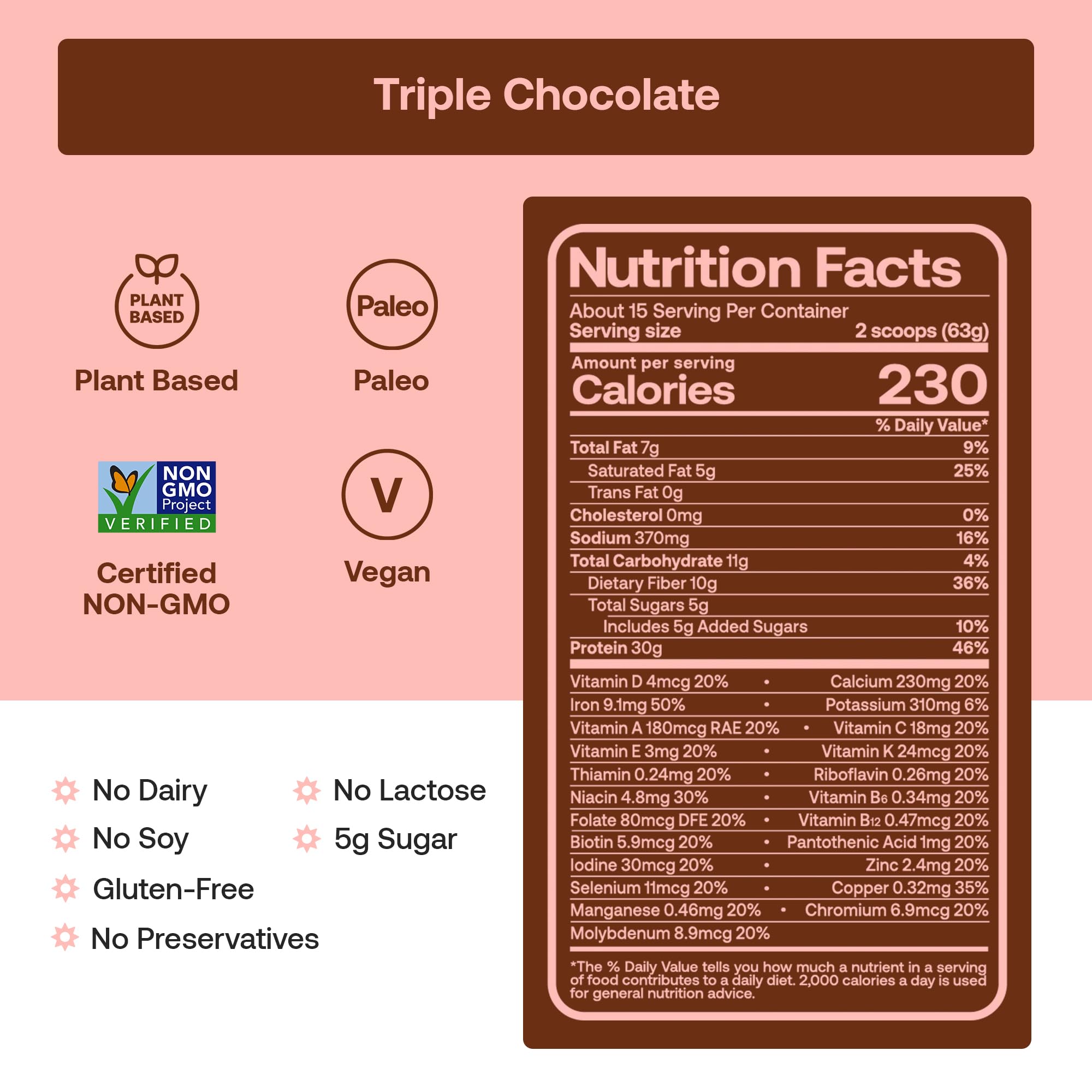 Happy Viking Plant-Based Protein Powder +100 Superfoods Chocolate Meal Replacement Shake, Created by Venus Williams, 30g Plant Protein, 10g Fiber, Vegan, Gluten-Free, Non-GMO,15 Meals Happy Viking buy supplements canada