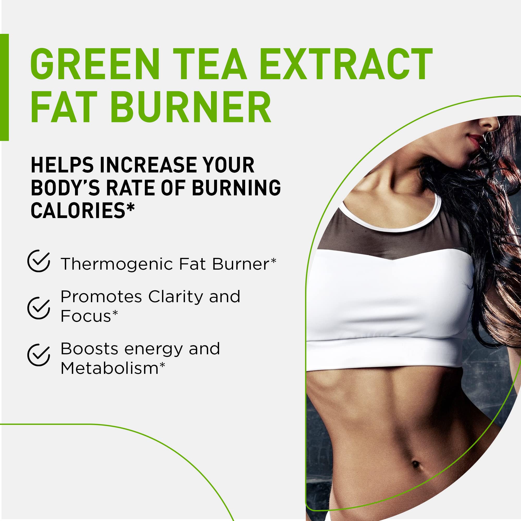 Premium Green Tea Extract Fat Burner Supplement EGCG-Natural Appetite Suppressant NUTRAMODE buy supplements canada