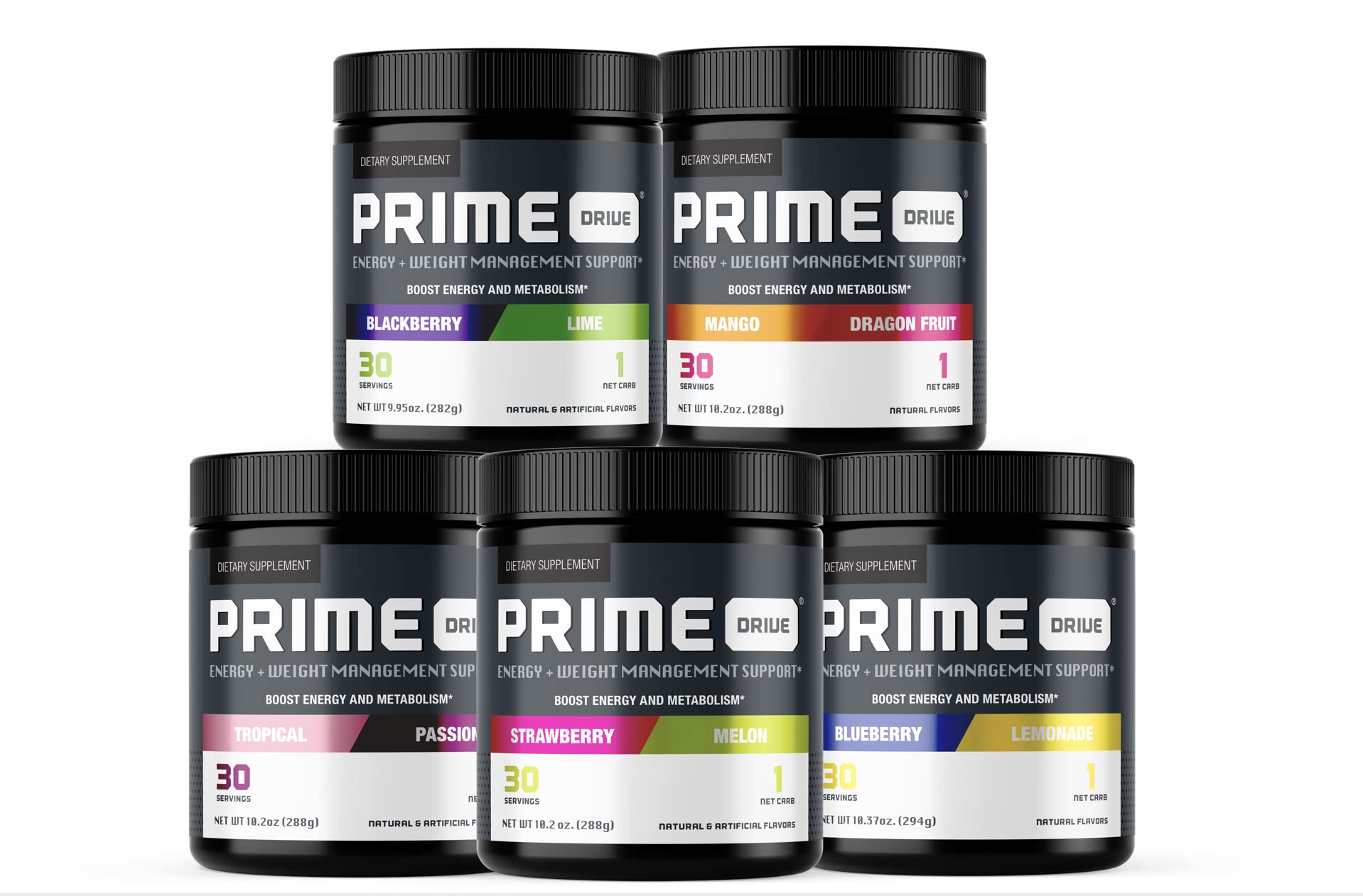PRIME DRIVE VARIETY 5 PACK + FREE SHAKER Prime Drive buy supplements canada