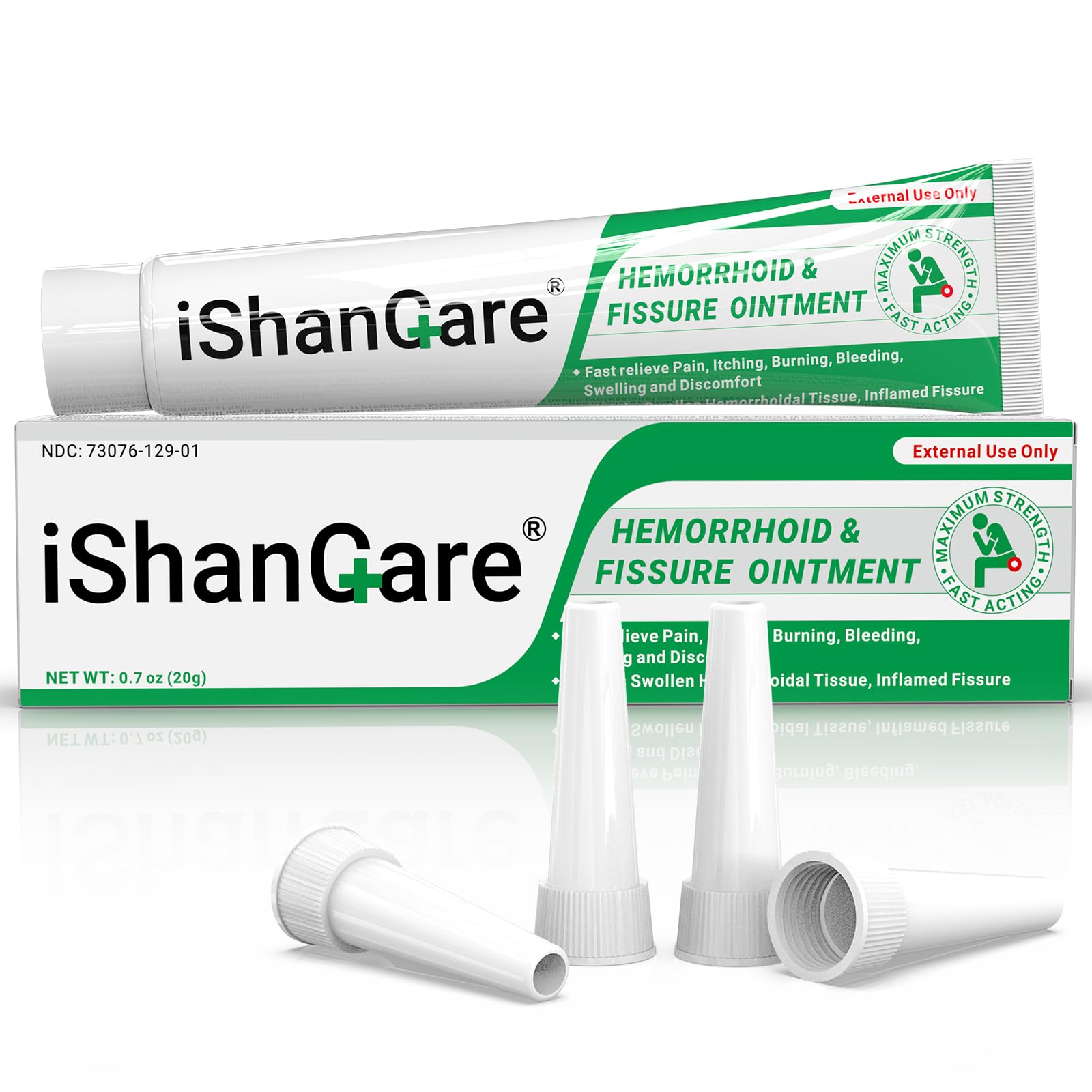 Hemorrhoid Cream, Hemorrhoid & Fissure Treatment Ointment Extra Strength, Relief Anal Pain, Itching, Bleeding, Swelling, Discomfort, Natural Herbs Fast Acting Ingredients, Contains Vitamin E ishancare buy supplements canada