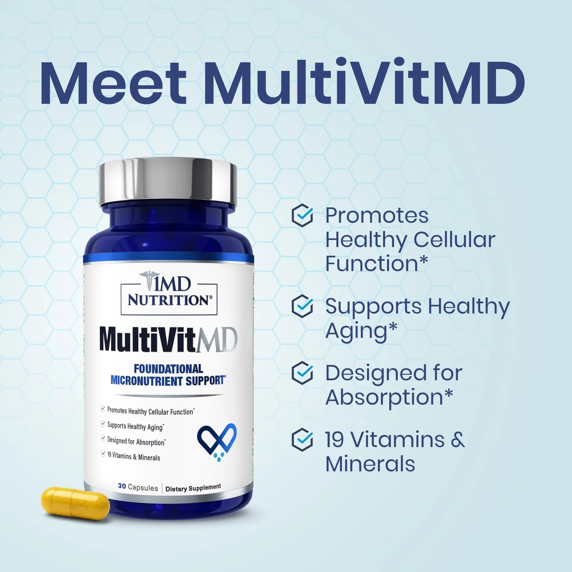 1MD Nutrition MultiVitMD Daily Multivitamin – 19 Essential Vitamins & Minerals for Adults Over 55 | Supports Healthy Aging, Heart, Brain, Bone, & Immune Health | 1MD Nutrition buy supplements canada