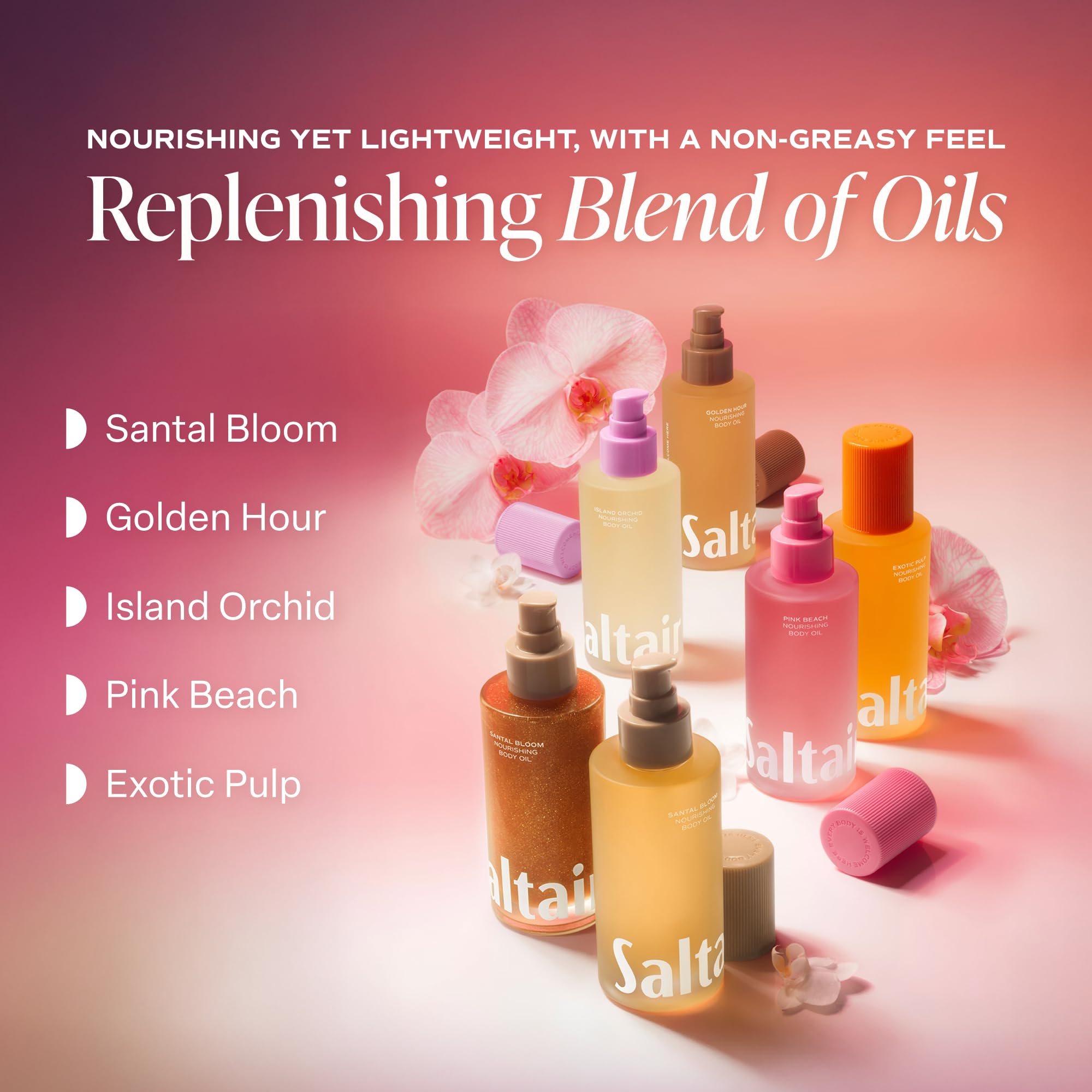 Saltair Body Oil - Luxurious Santal Bloom After Shower and Bath Oil for Women and Men. Botanical, Non-Greasy Saltair buy supplements canada
