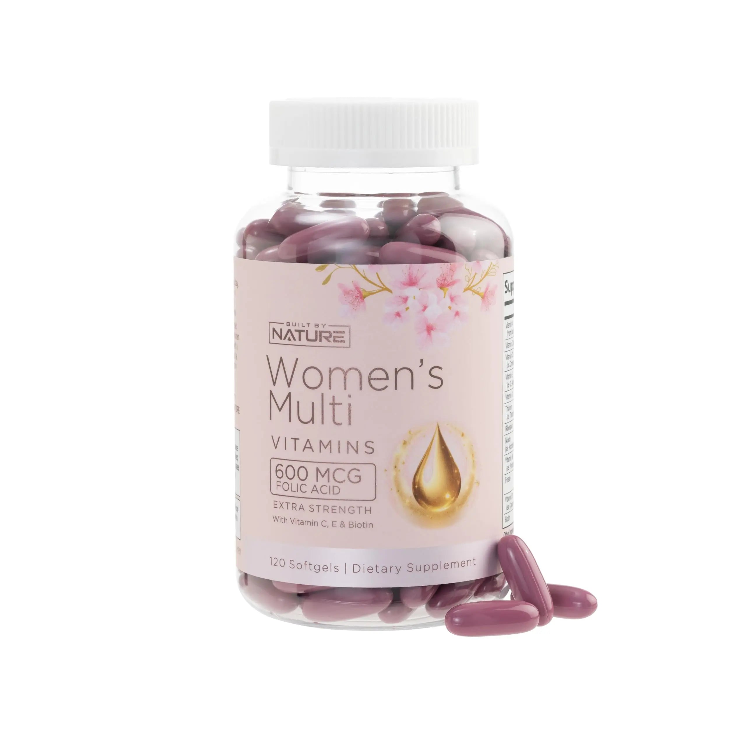 Built by Nature Vitamins for Women – Women's Complete Daily Multivitamin Supplement with A, B, C, D, E, Iron, Calcium, Magnesium and Multi Minerals Built by Nature buy supplements canada