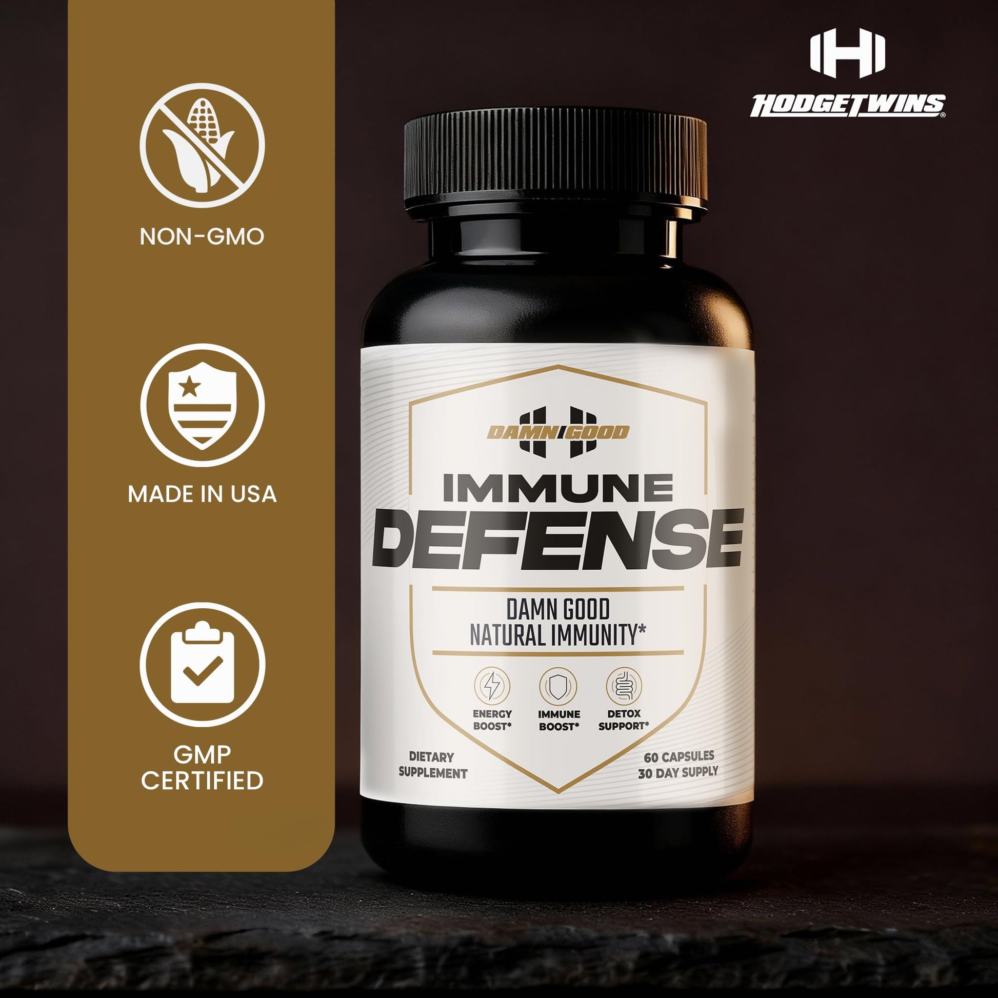DAMN GOOD The Hodge Twins Immune Defense Supplement (60 Capsules) – Sea Moss Blend Capsules for Everyday Balance, Digestive Support, and Whole-Body Wellness with Vitamins, Minerals, and Botanicals DAMN GOOD buy supplements canada