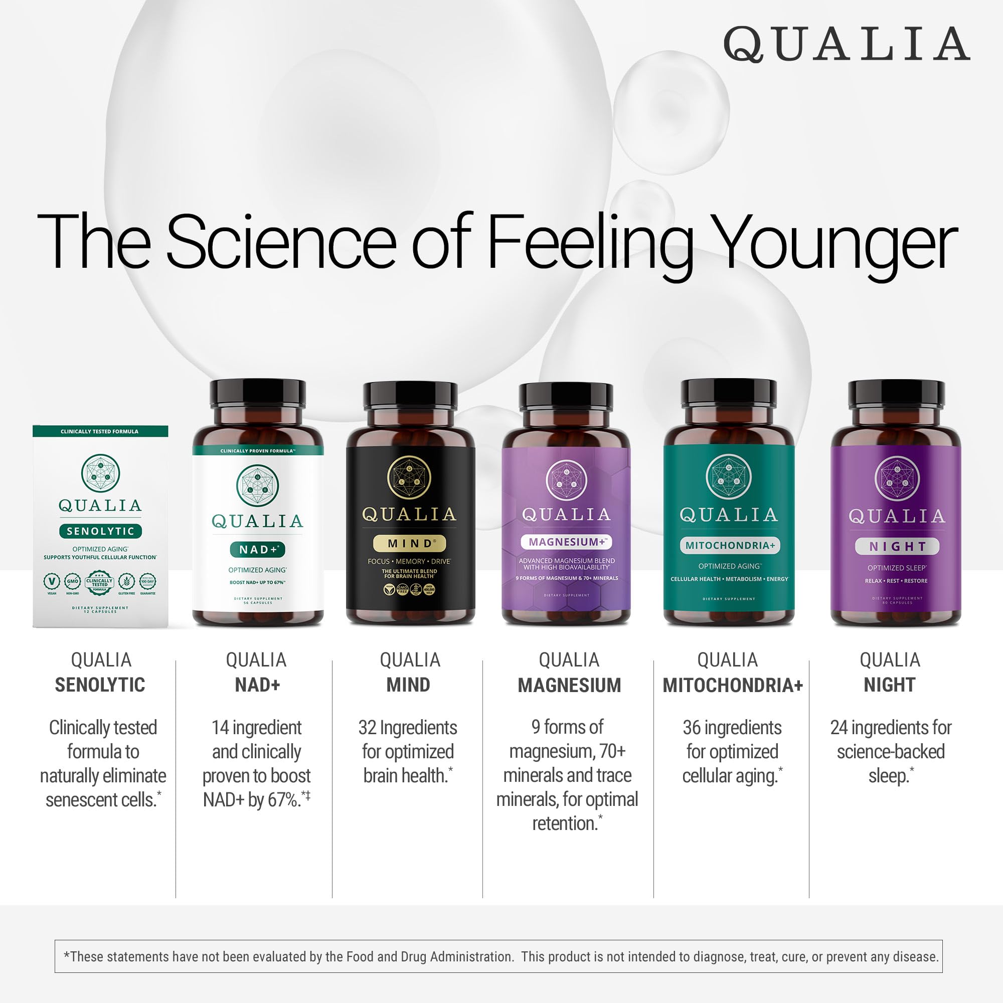 Qualia Mind (Caffeine Free) | The Ultimate Blend for Brain Health* | Doctor-Formulated Nootropic to Fuel Focus & Concentration* | Supports Long Term Brain Health| Maintain Drive & Productivity QUALIA LIFE SCIENCES buy supplements canada