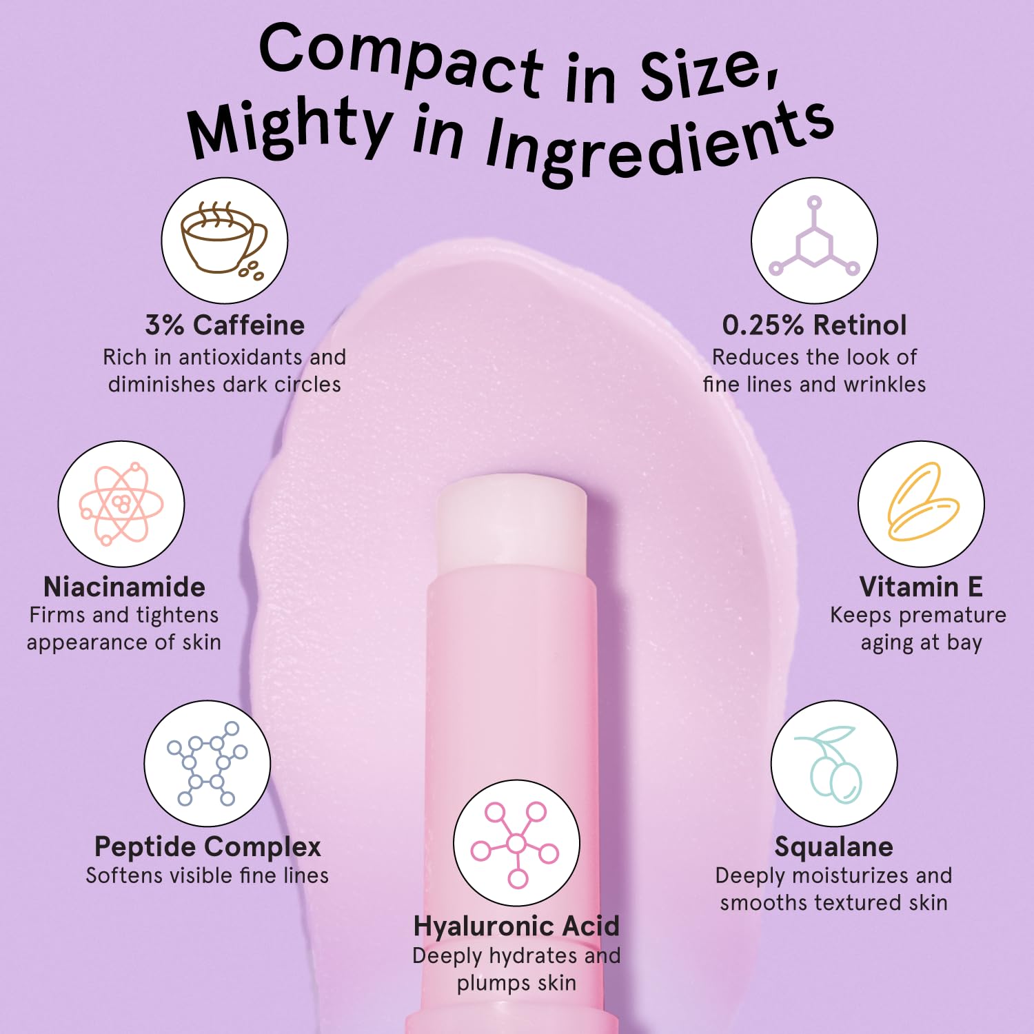 grace & stella Under Eye Brightener Balm Stick - Travel Size Toiletries - Retinol & Caffeine Eye Cream grace & stella buy supplements canada