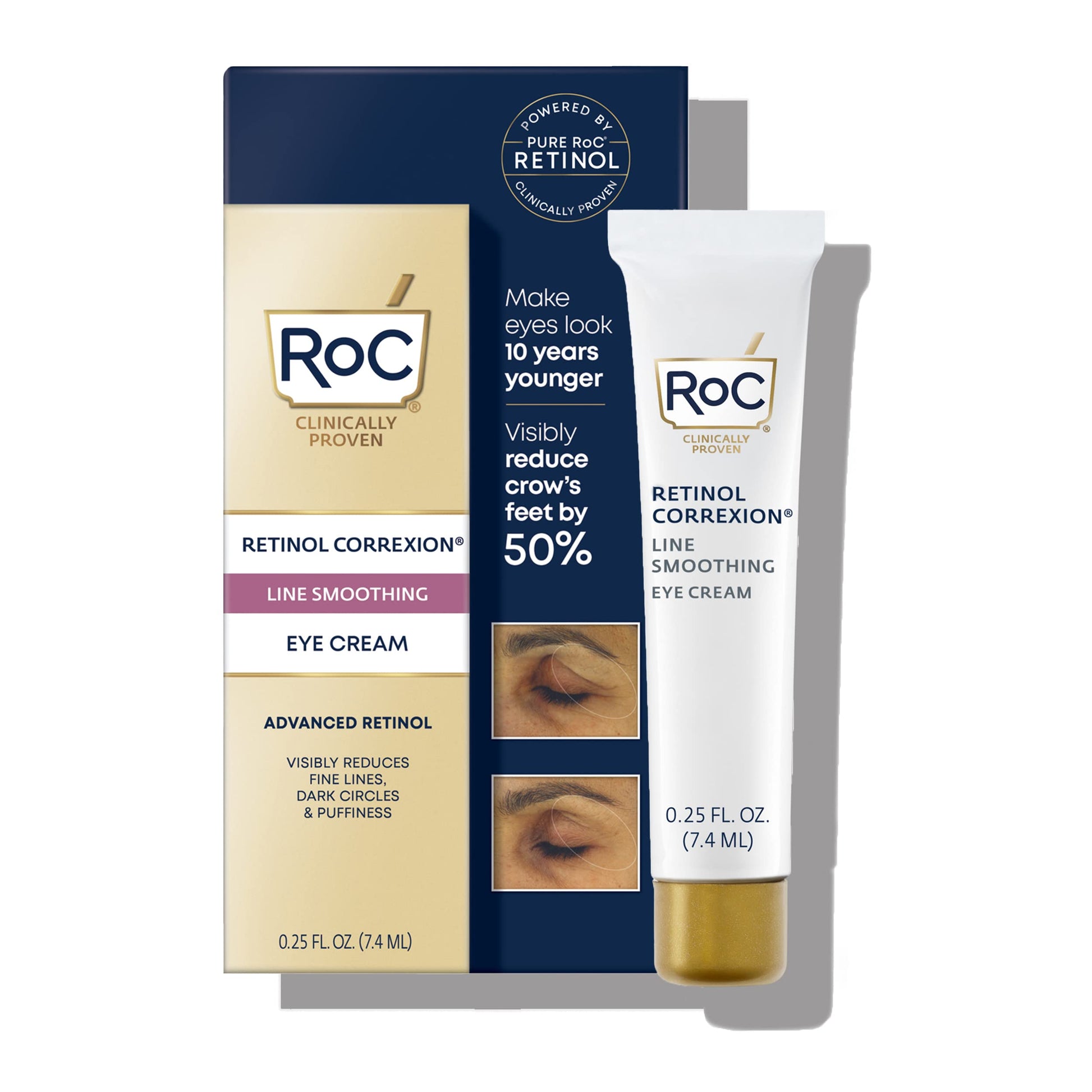 RoC Retinol Correxion Eye Cream Mini for Dark Circles & Puffiness, Daily Wrinkle RoC buy supplements canada