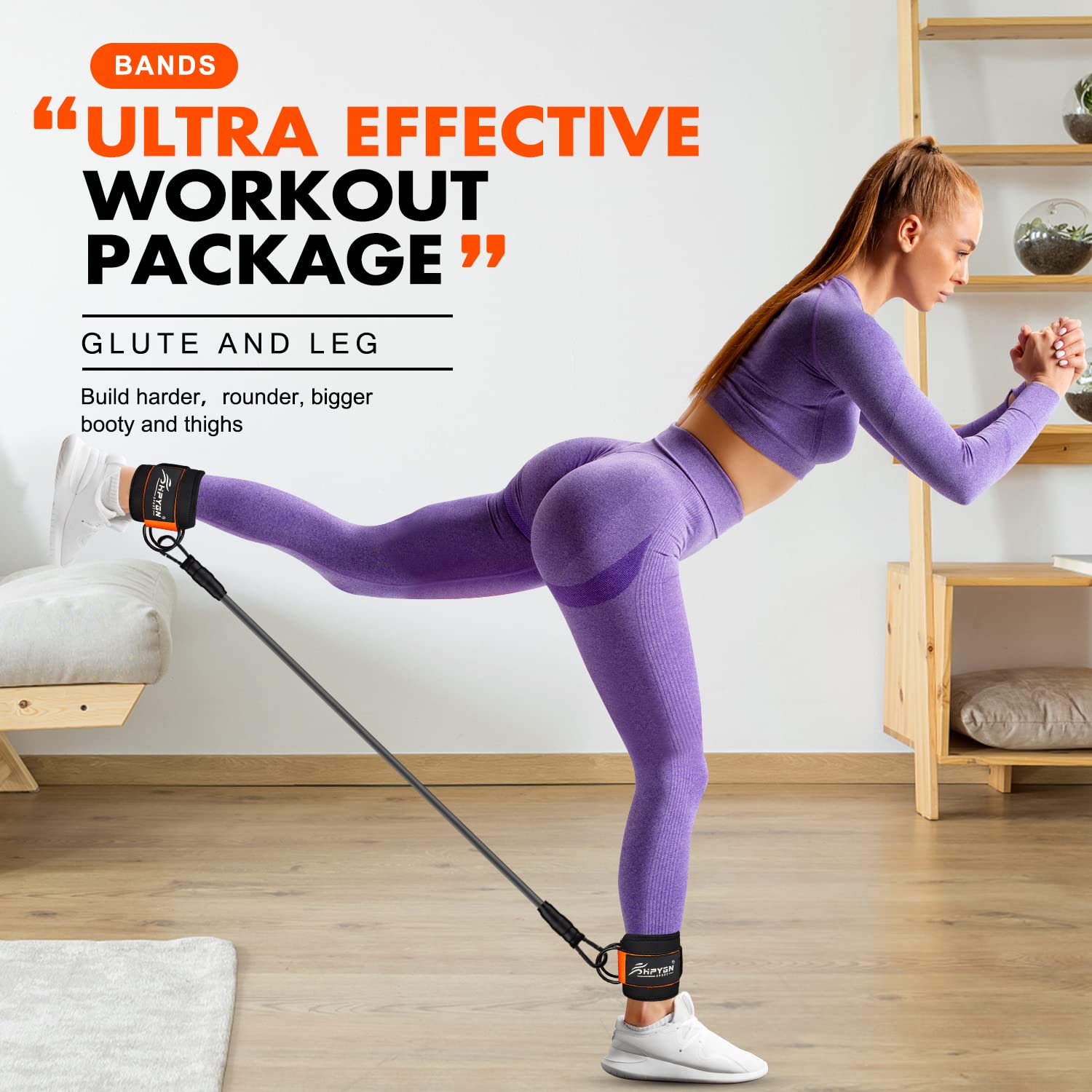 Ankle Resistance Bands with Cuffs for Leg and Glute Training - Exercise Equipment HPYGN buy supplements canada