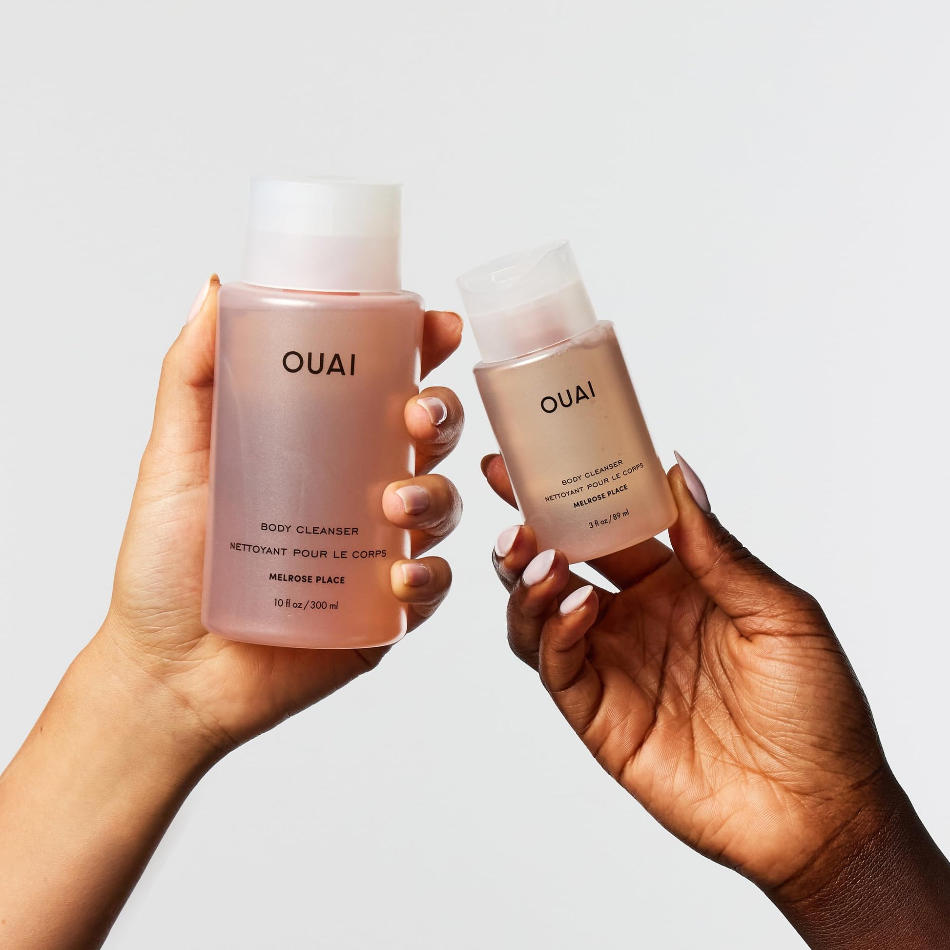 OUAI Body Cleanser Travel Size, Melrose Place - Foaming Body Wash with Jojoba Oil & Rosehip Oil to Hydrate, Balance & Soften Skin - Paraben, Phthalate, Sulfate Free Skin Care Products (3 Fl Oz) OUAI buy supplements canada