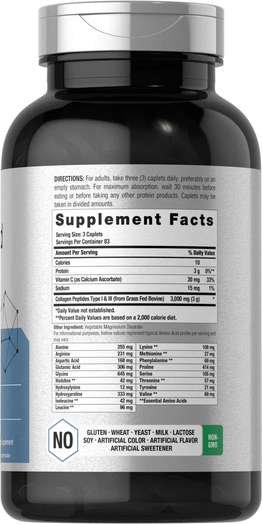 Horbäach Amino Acid Complex 3000mg | 250 Caplets | Non-GMO, Gluten Free Supplement Horbäach buy supplements canada