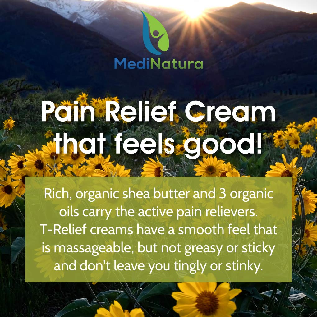 T-Relief Pain Relief cream,[114g] 4 oz MediNatura buy supplements canada