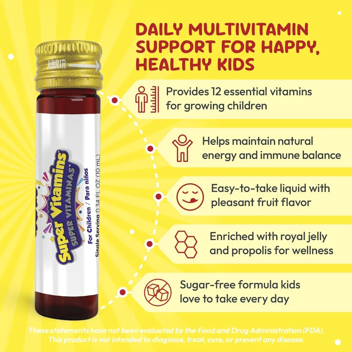 GirafKids Super Vitamins for Kids with Royal Jelly and Propolis, 10 multivitamin servings - Wellness Formula Vitamin C, B Complex, D3, E & Folic Acid PHARMADEL buy supplements canada
