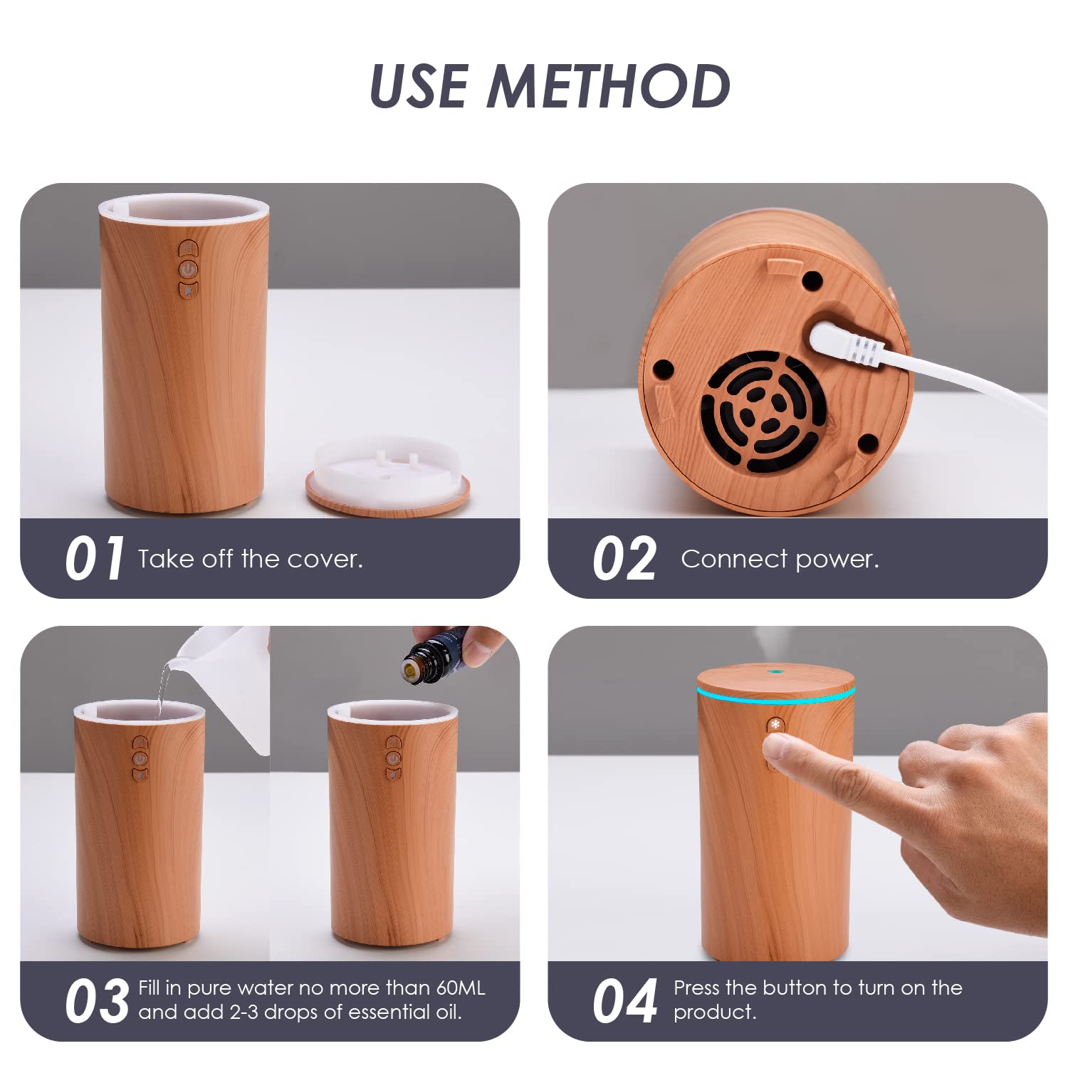 Car Diffuser, USB Essential Oil Diffuser Ultrasonic Car Humidifier Aromatherapy Diffusers hcjylly buy supplements canada