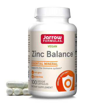 Jarrow Formulas Zinc Balance 15 mg - 100 Servings (Veggie Caps) - Zinc with Copper - Essential Minerals for Immune System Support - Immune Support Supplement - Gluten Free Copper Supplement, Vegan Jarrow Formulas buy supplements canada