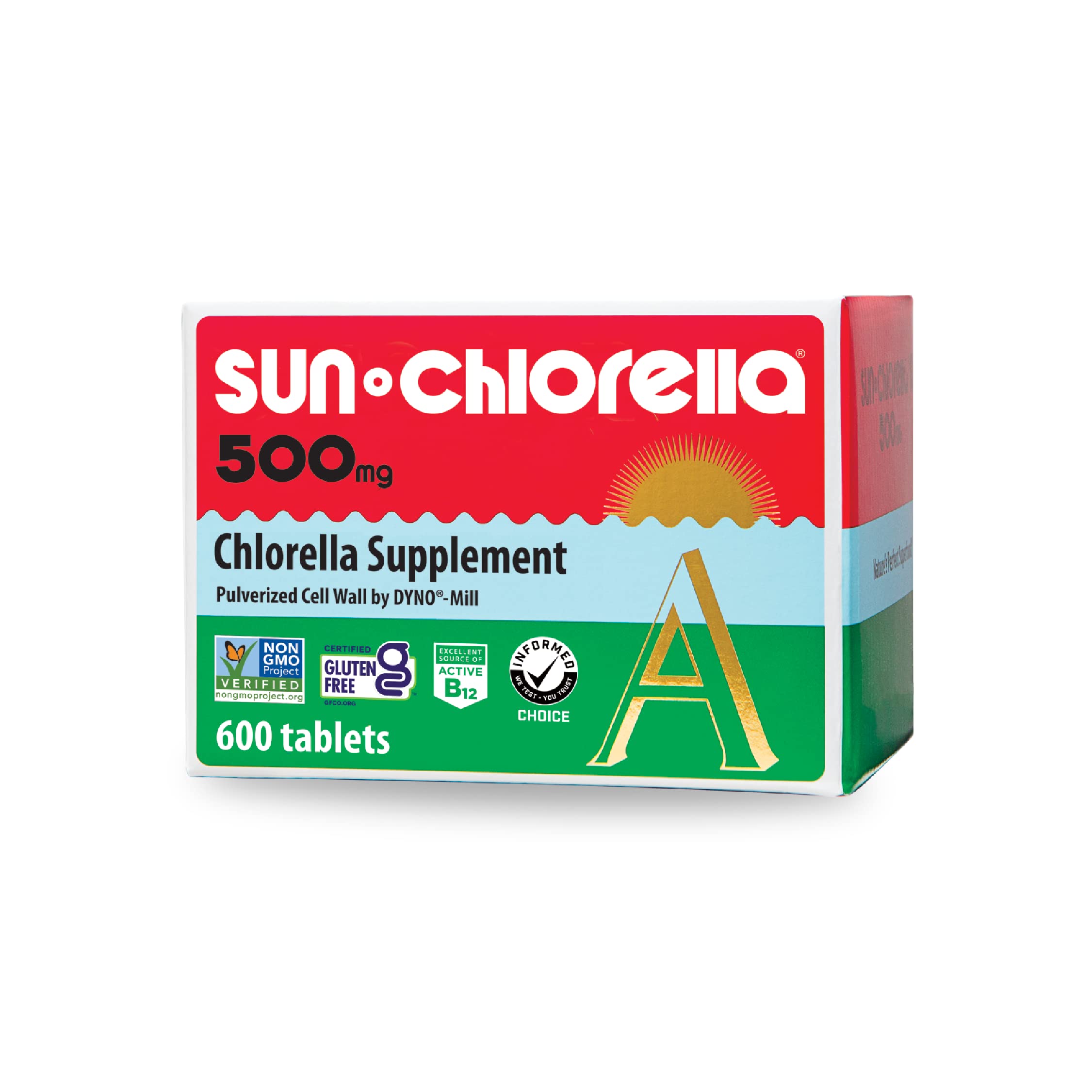 Sun Chlorella 500mg Whole Body Wellness Green Algae Superfood Supplement - Immune Defense, Gut Health, Natural Purification, Energy Boost Sun Chlorella buy supplements canada