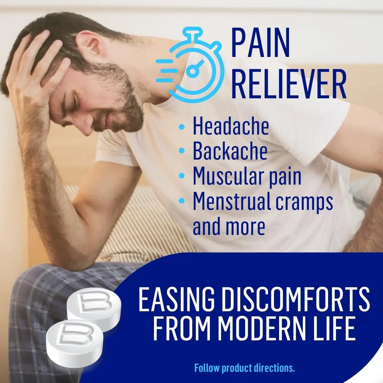 Bufferin Aspirin 325mg, Pain Reliever & Fever Reducer, with 3 Buffering Agents Relieves 7 Types of Pain: Headaches, Back Ache, Arthritis, Muscle Aches & More, for Adults, 130 Coated Tablets, 2-Pack Bufferin buy supplements canada