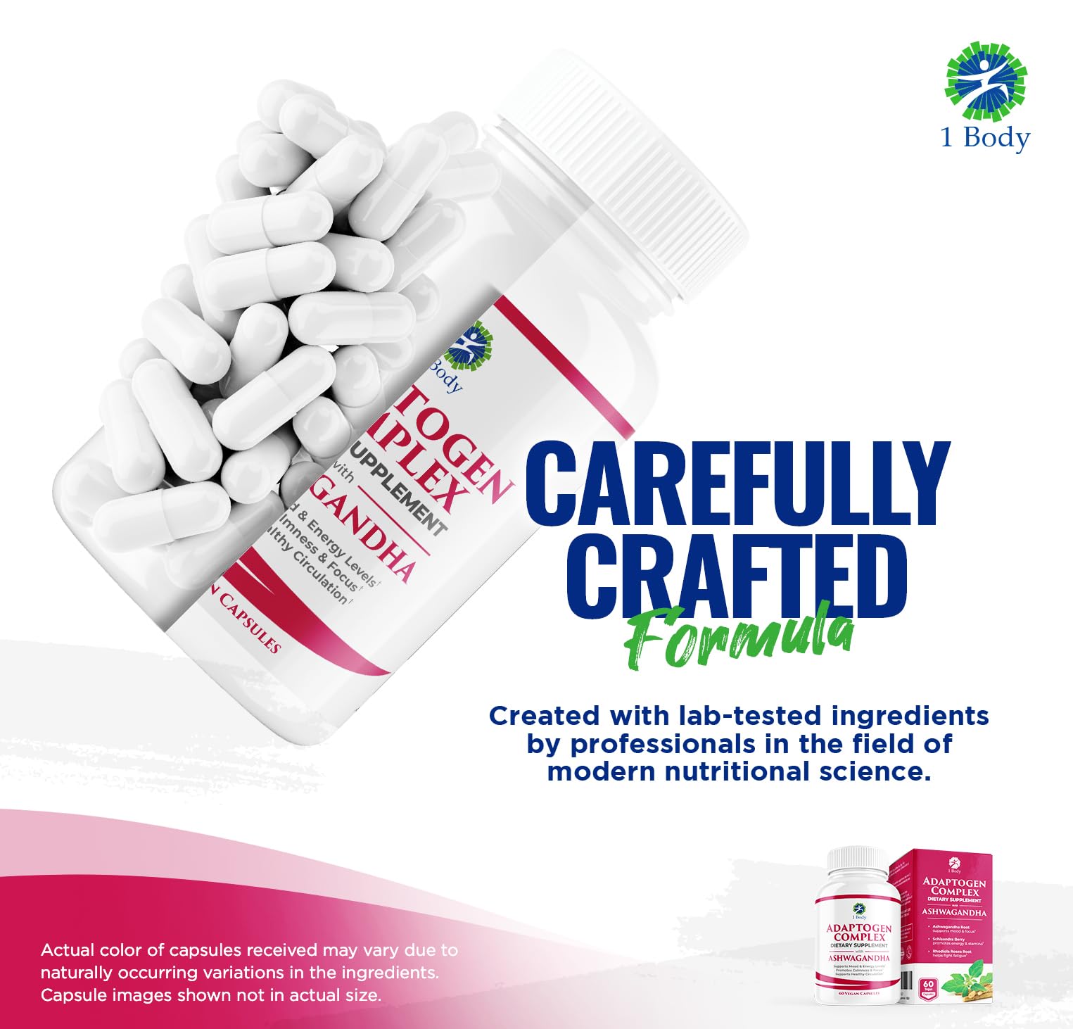 1 Body Adaptogen Complex with Ashwagandha 1 Body buy supplements canada