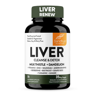 Sandhu's Liver Renew Cleanse Detox, Repair & Support |70 Capsules| 1 Month+ Supply Sandhu's buy supplements canada