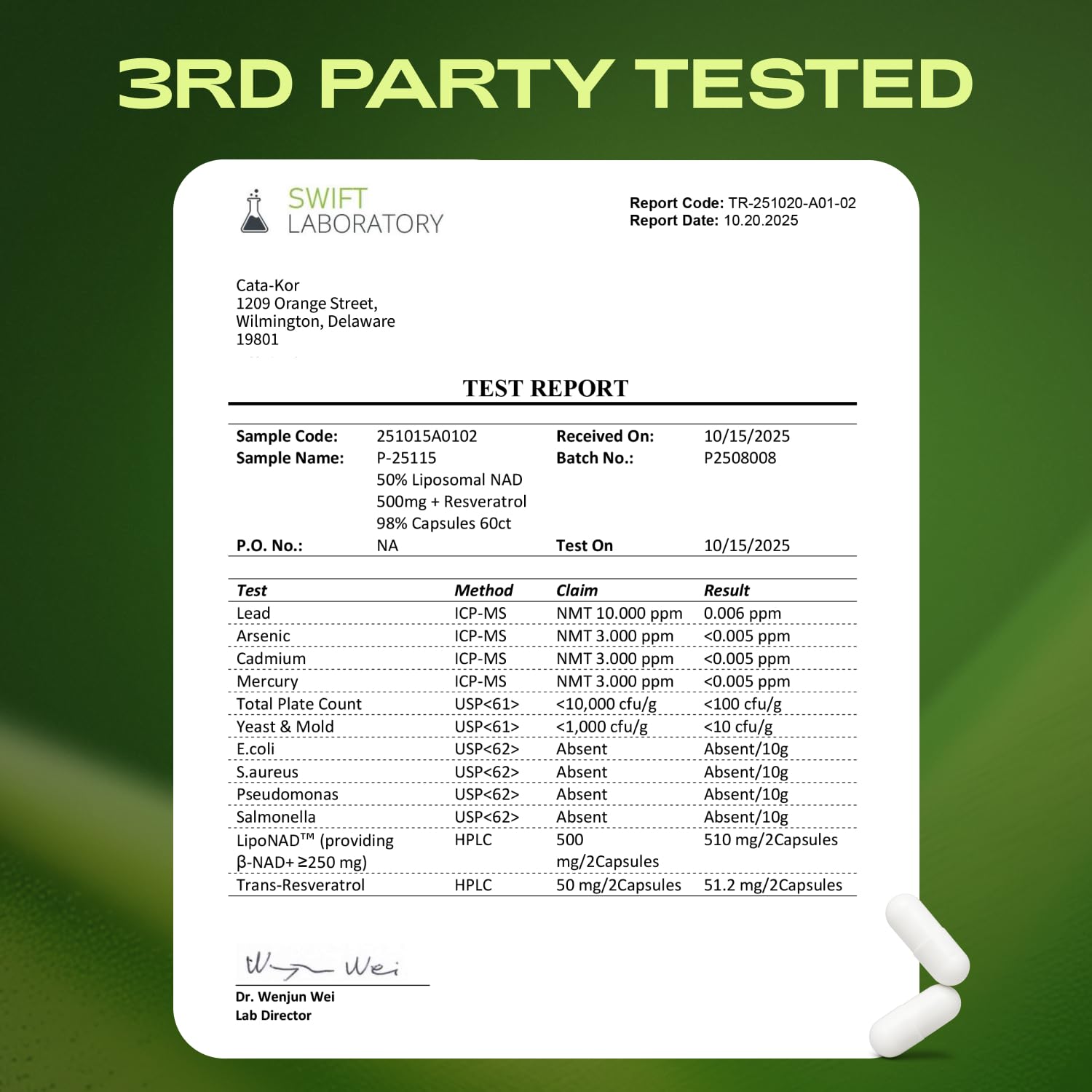 Cata-Kor Liposomal NAD Resveratrol Supplement – NMN Supplement Alternative – Third-Party Tested – Advanced NAD Supplement Cata-Kor buy supplements canada