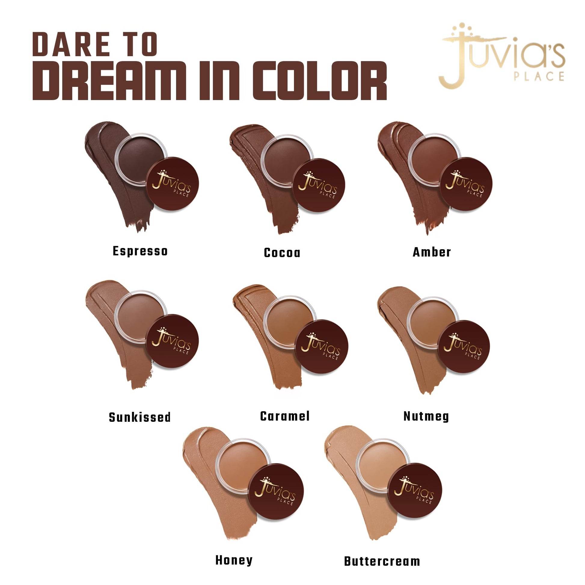 Juvia's Place Bronzed Cream Bronzer - Cocoa - Smooth Cream Bronzer Pot for Sun-Kissed Glow & Warmth, Buildable & Blendable Makeup Contour with Long-Lasting Matte Shimmer Finish, Highly Pigmented Juvia's Place buy supplements canada