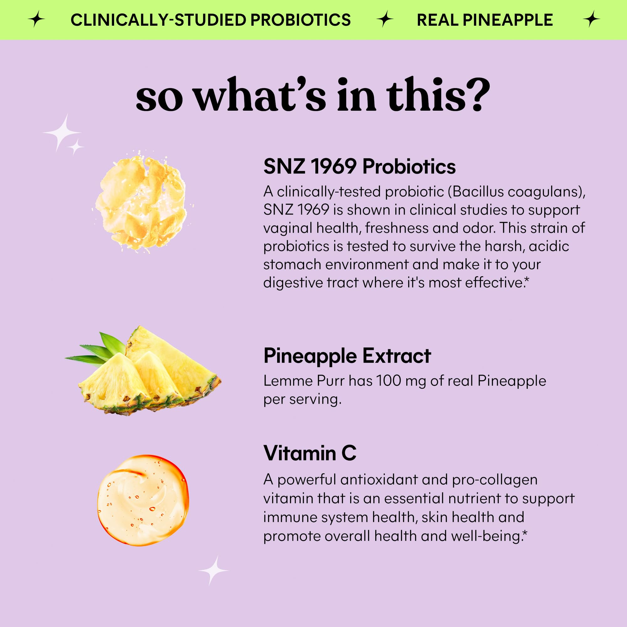 Lemme Purr Vaginal Probiotic Gummies for Women - Balanced pH, Healthy Odor, Yeast Balance & Flora Support Lemme buy supplements canada