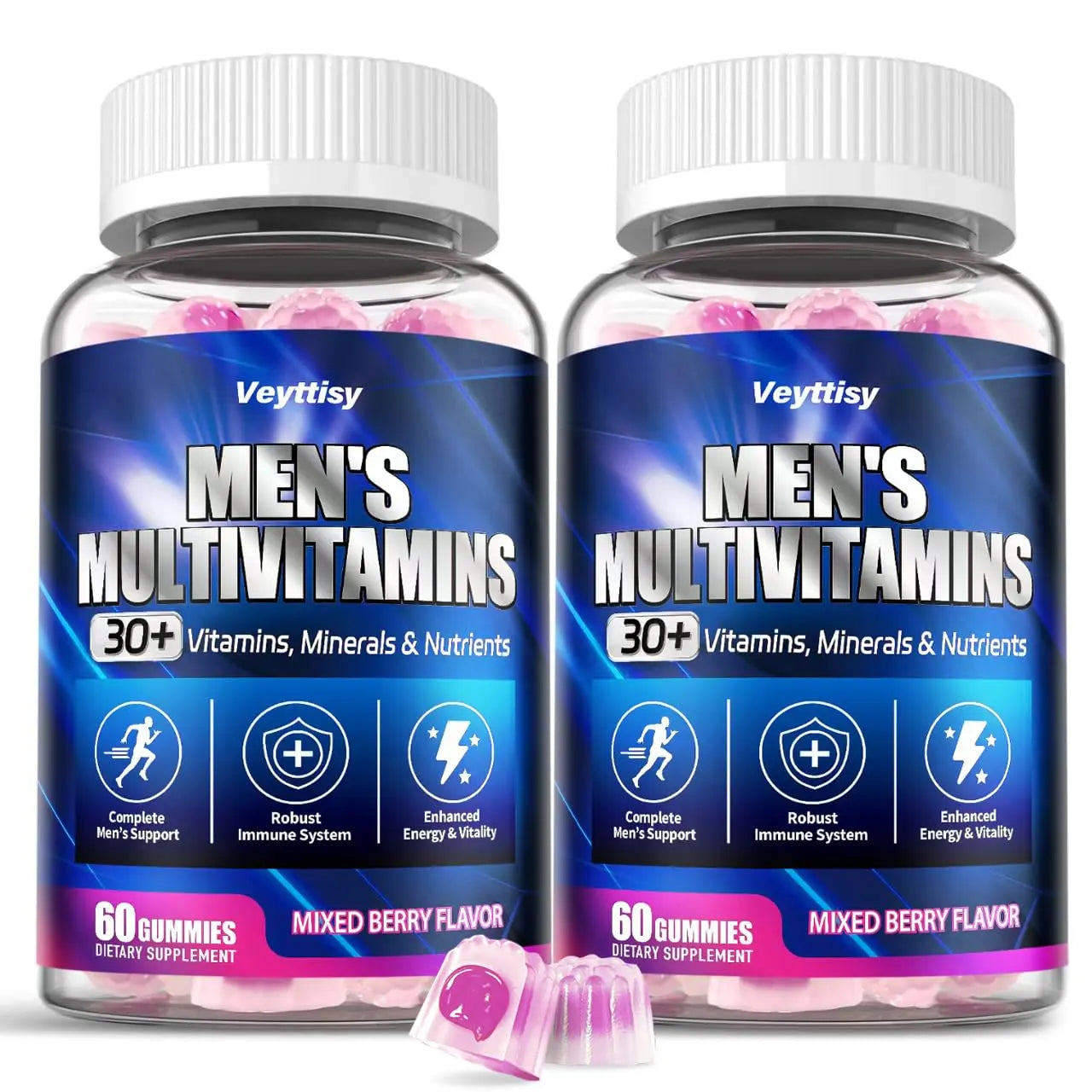 Methylated Multivitamin Gummies for Men - Mens Multivitanins Gummy with Vitamins A C D K E, Methylated Folate, B Complex Veyttisy buy supplements canada