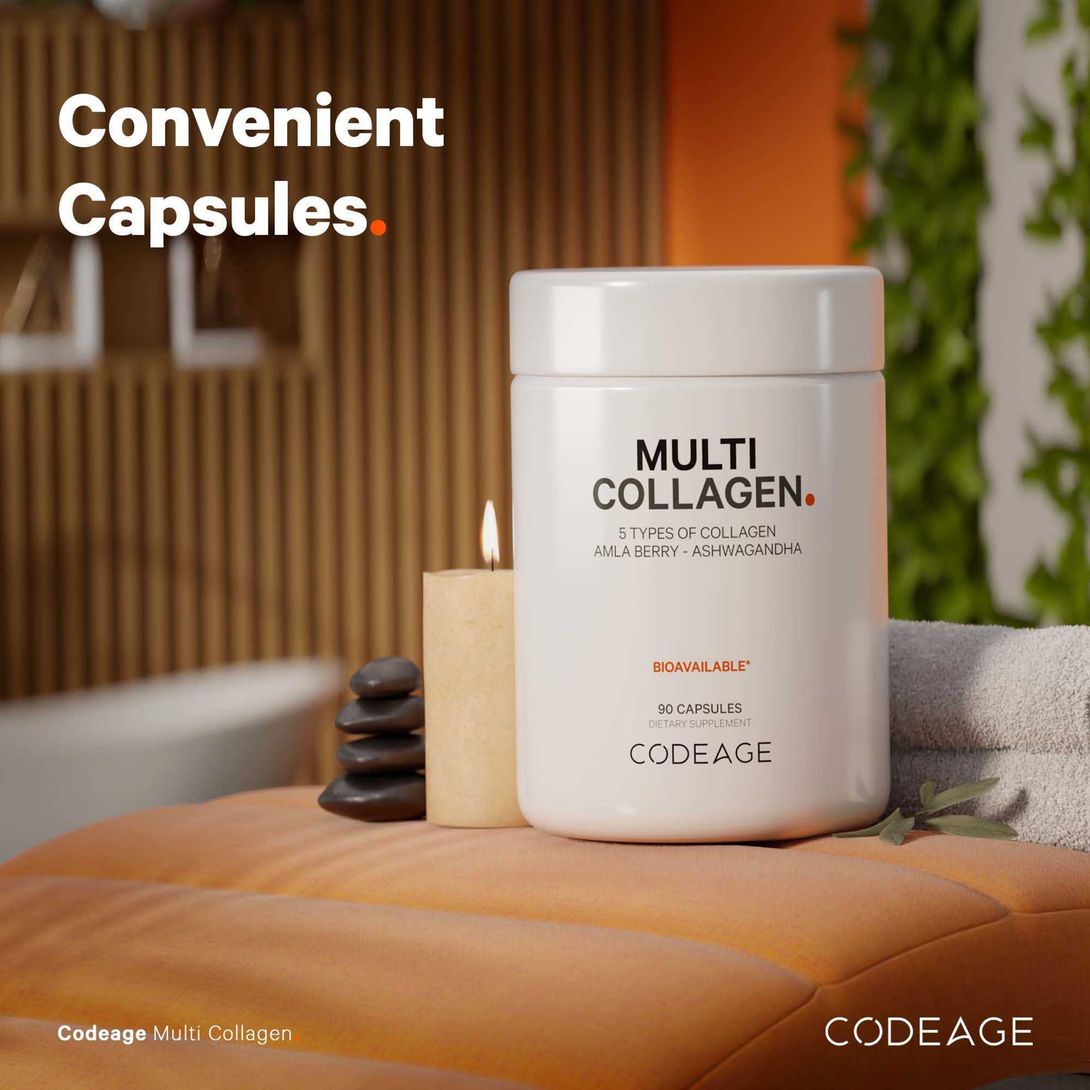 Codeage Multi Collagen Peptides Protein Capsules, 5 Collagen Types, Grass-Fed & Hydrolyzed Bovine Collagen Pills Supplement, Ashwagandha, Amla Berry Vitamins, Collagen Peptides - 90 Capsules Codeage buy supplements canada