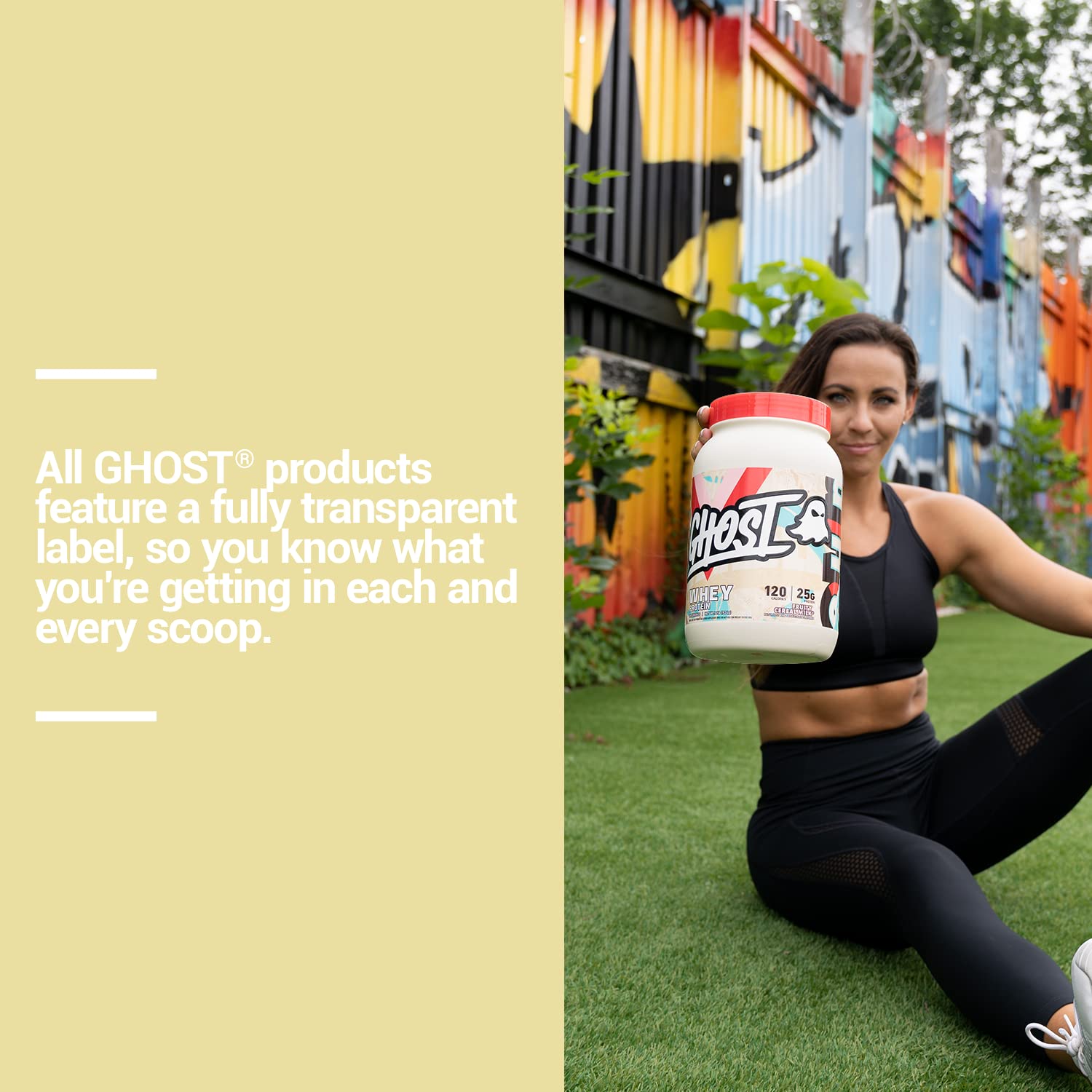 GHOST Whey Protein Powder, Fruity Cereal Milk - 2LB Tub, 25G of Protein - Flavored GHOST buy supplements canada