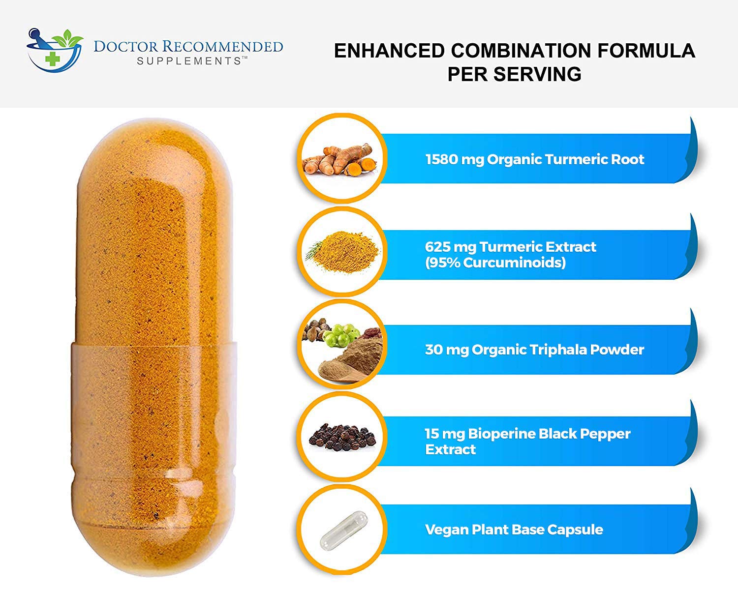 Turmeric Curcumin - 2250mg/d - Veggie Caps - 95% Curcuminoids with Black Pepper DOCTOR RECOMMENDED SUPPLEMENTS buy supplements canada