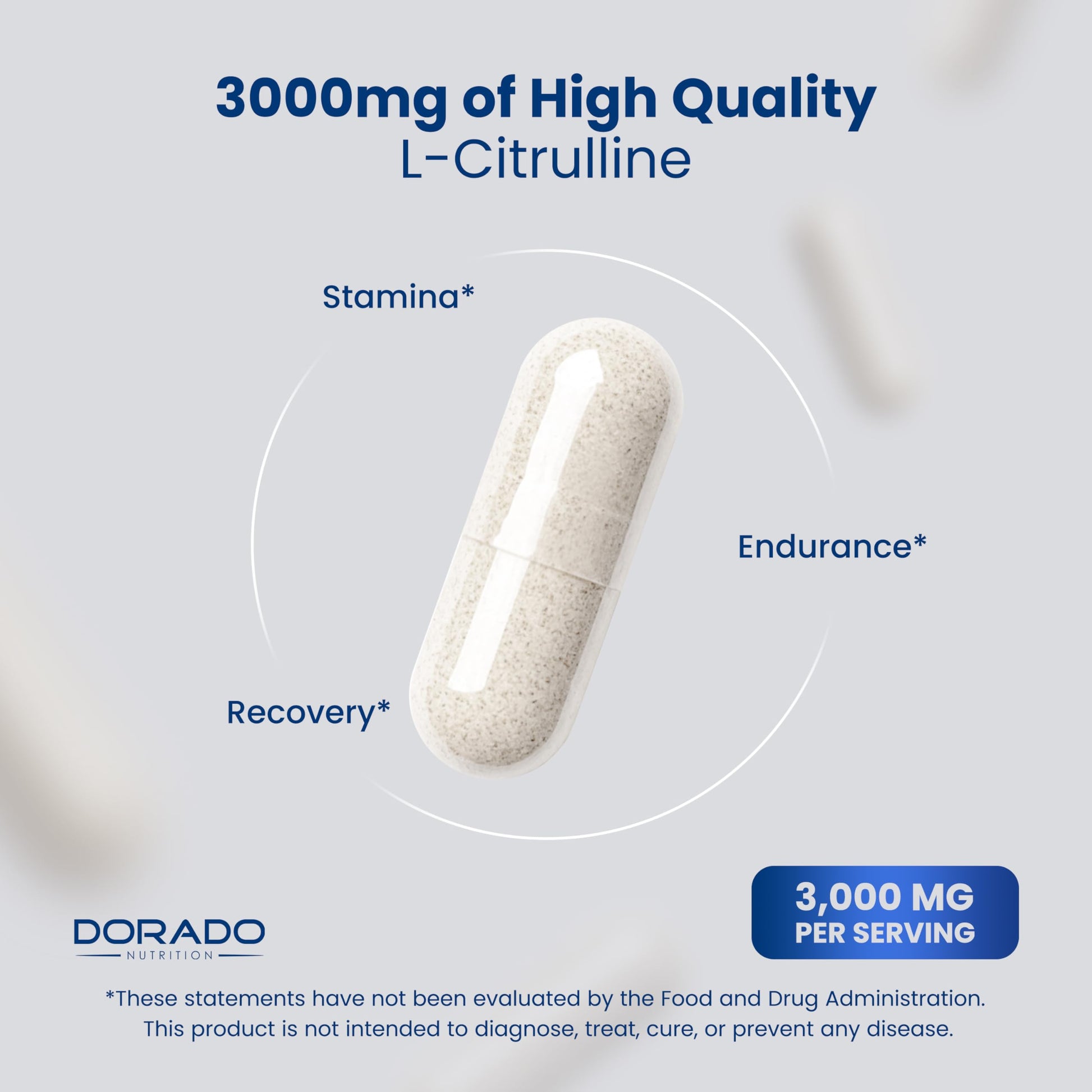 L Citrulline 3000mg Supplement (120 Capsules) Support L Arginine & Nitric Oxide Pills - L-Citrulline For Men & Women - Muscle Recovery & Pump Supplement - 3rd Party Tested DORADO NUTRITION buy supplements canada