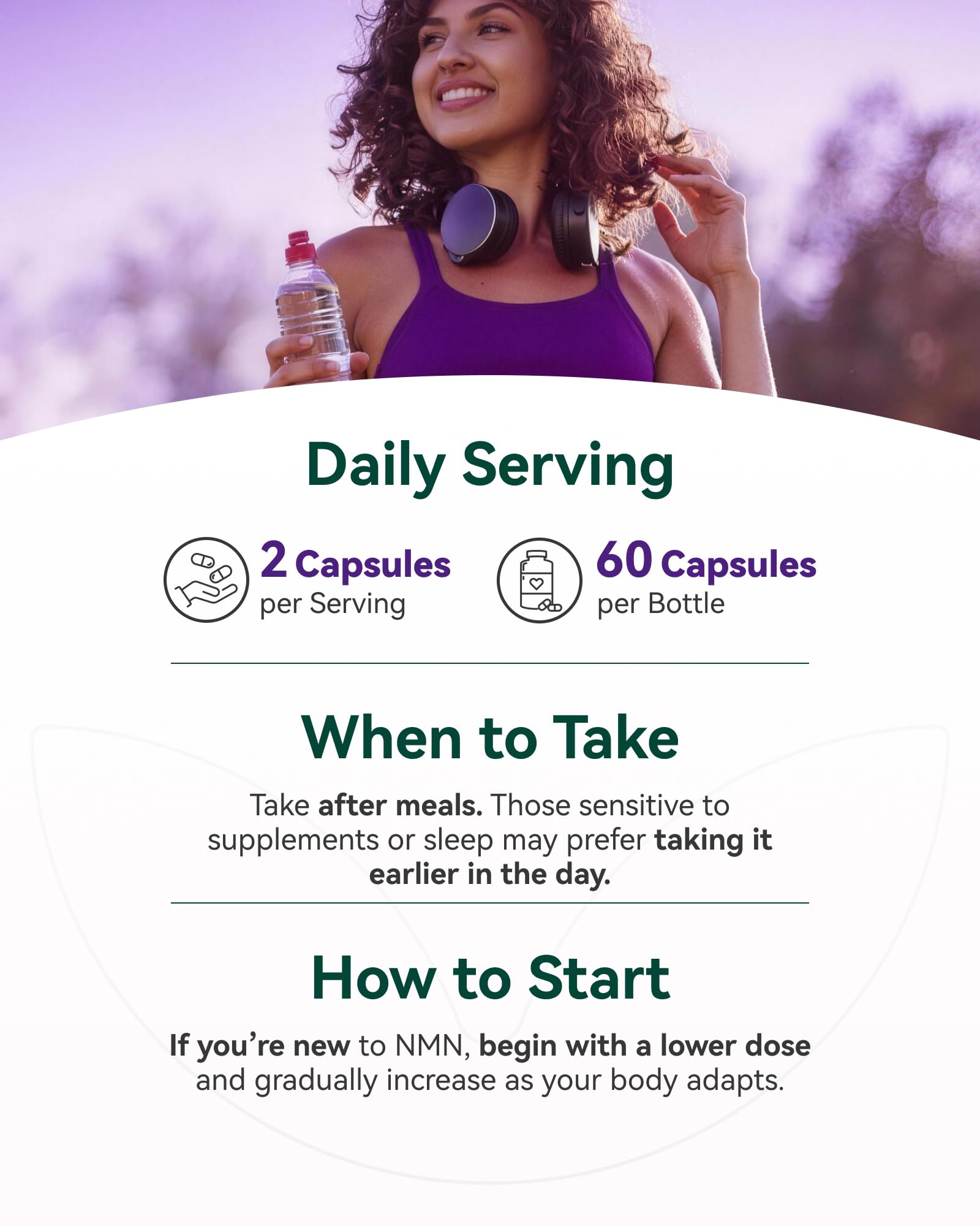 Inner Brightness NMN Supplement 500mg, 99.9% High Purity, Supports NAD+ Levels & Cellular Energy, 5-in-1 Formula with Resveratrol & Astaxanthin, Non-GMO, Gluten-Free, 60 Capsules Inner Brightness buy supplements canada