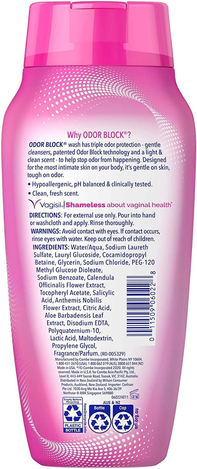Vagisil Odor Block Daily Intimate Vaginal Wash 12 oz (Pack of 2) Vagisil buy supplements canada