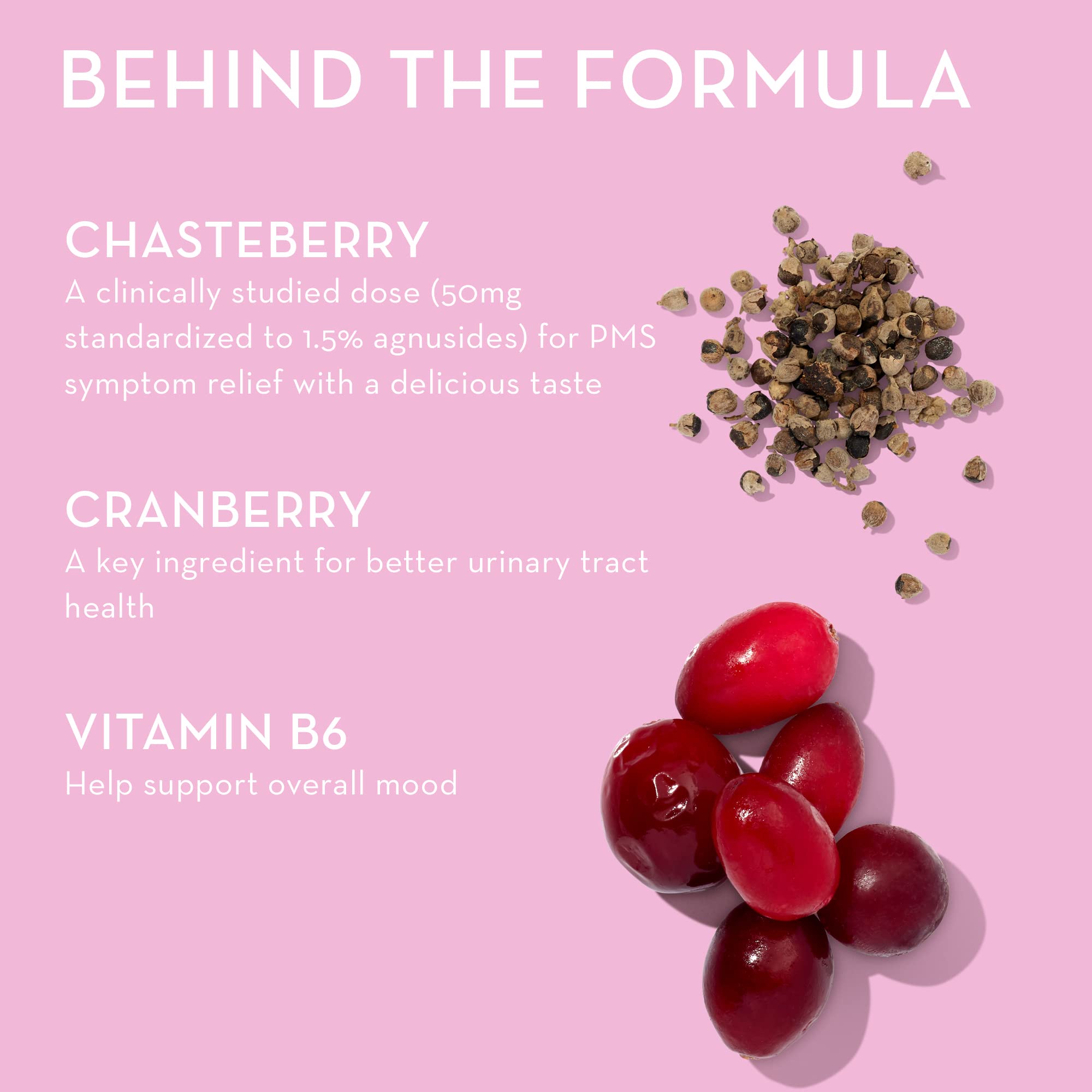 HUM Nutrition SOS PMS Gummies, PMS Support Supplement for Women, Support Cycle Symptoms, Bloating, Hormonal Balance, Includes Vitamin B6, Cranberry & Chasteberry Vitex, Gluten Free, 60 Vegan Gummies HUM buy supplements canada