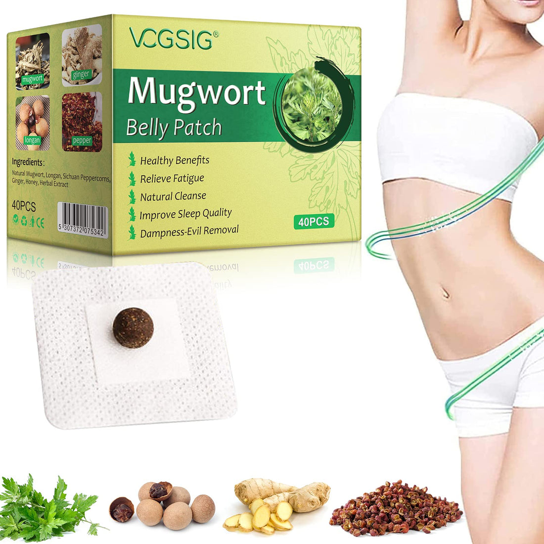 ALIVO 40PCs Mugwort Belly Patch, Mugwort Navel Stickers - Parches para Bajar de Peso ALIVO buy supplements canada