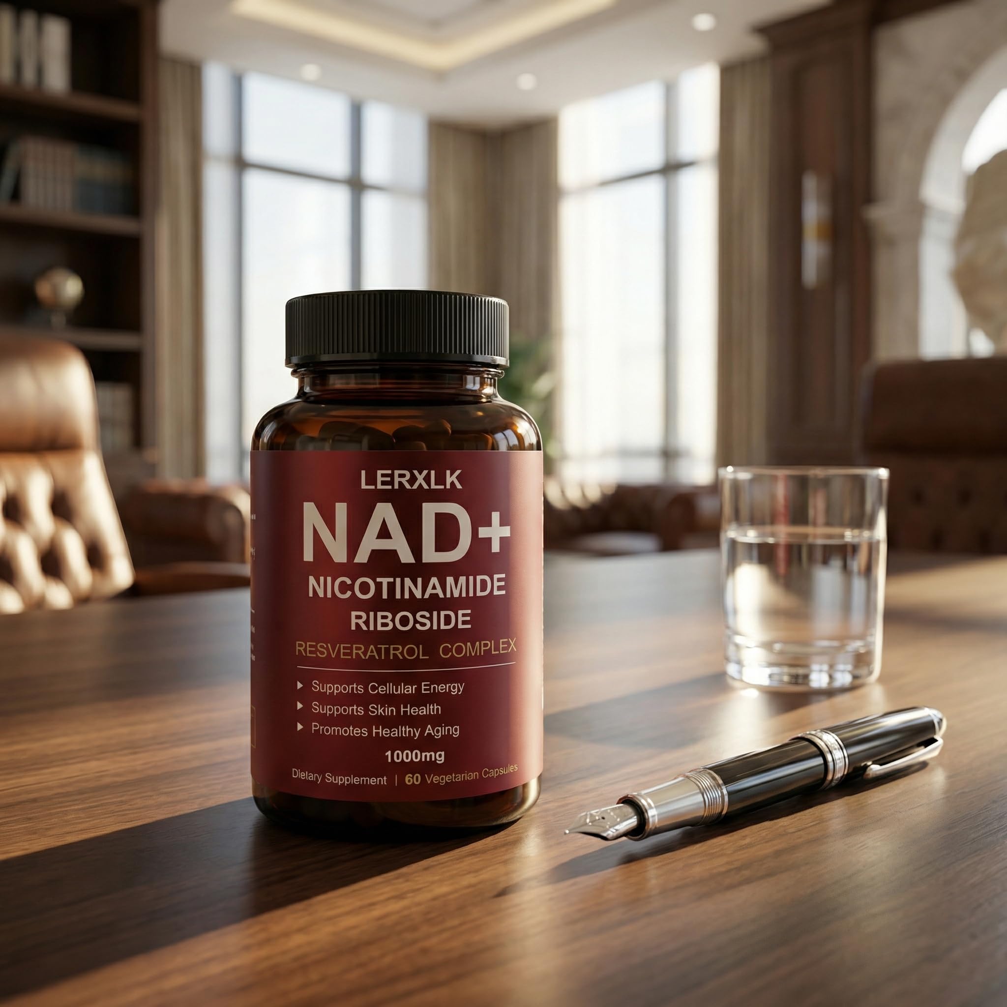 LERXLK NAD+ Supplement 1000mg – Liposomal Nicotinamide Riboside with Resveratrol, Advanced Cellular Energy & Healthy Aging Support, 60 Vegetarian Capsules LERXLK buy supplements canada