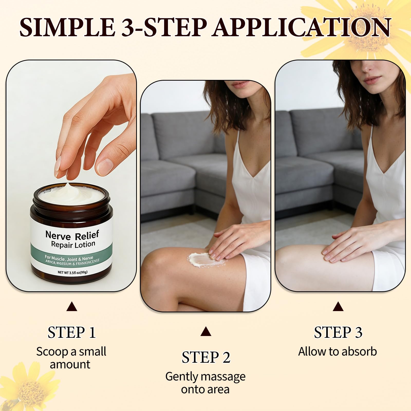 DESKPAL 2PCS Alcura Nerve Cream, Alcura Neuropathy Lotion with Arnica, Magnesium for Body, Joint, Knee, Lumbar, Neck, Hand and Feet DESKPAL buy supplements canada
