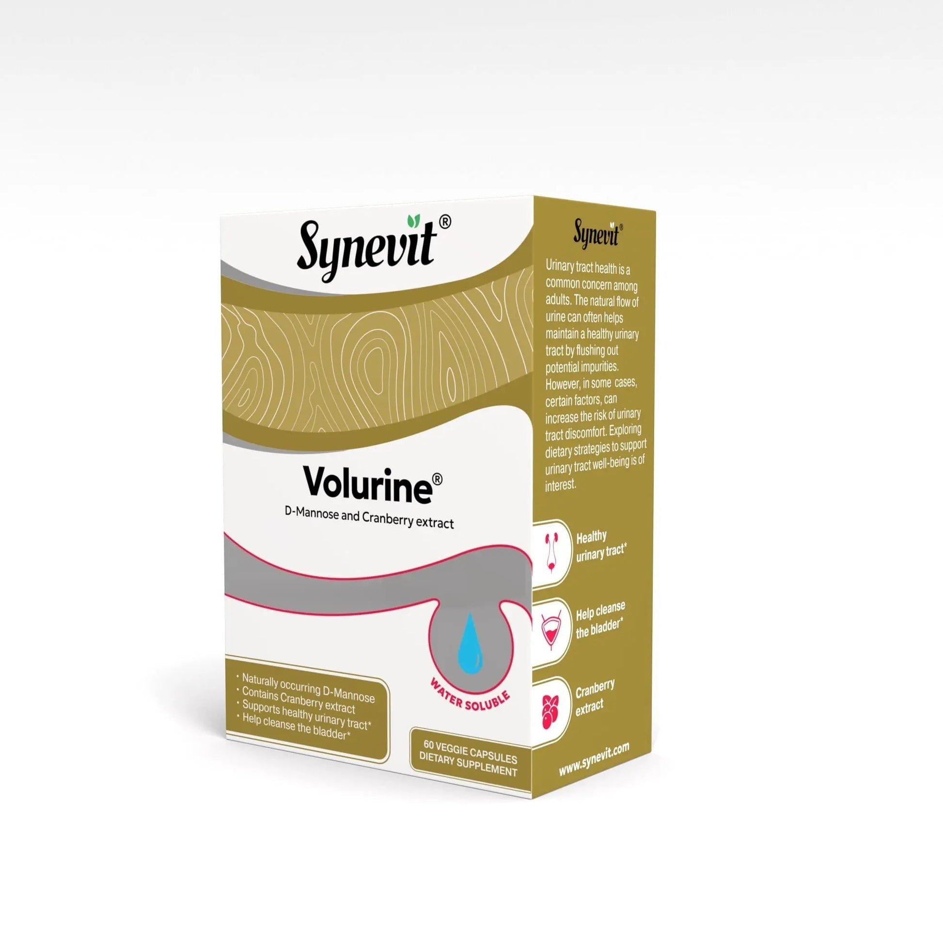 Volurine® D-Mannose & Cranberry Complex for Urinary Tract Health | 30 Capsules Synevit buy supplements canada
