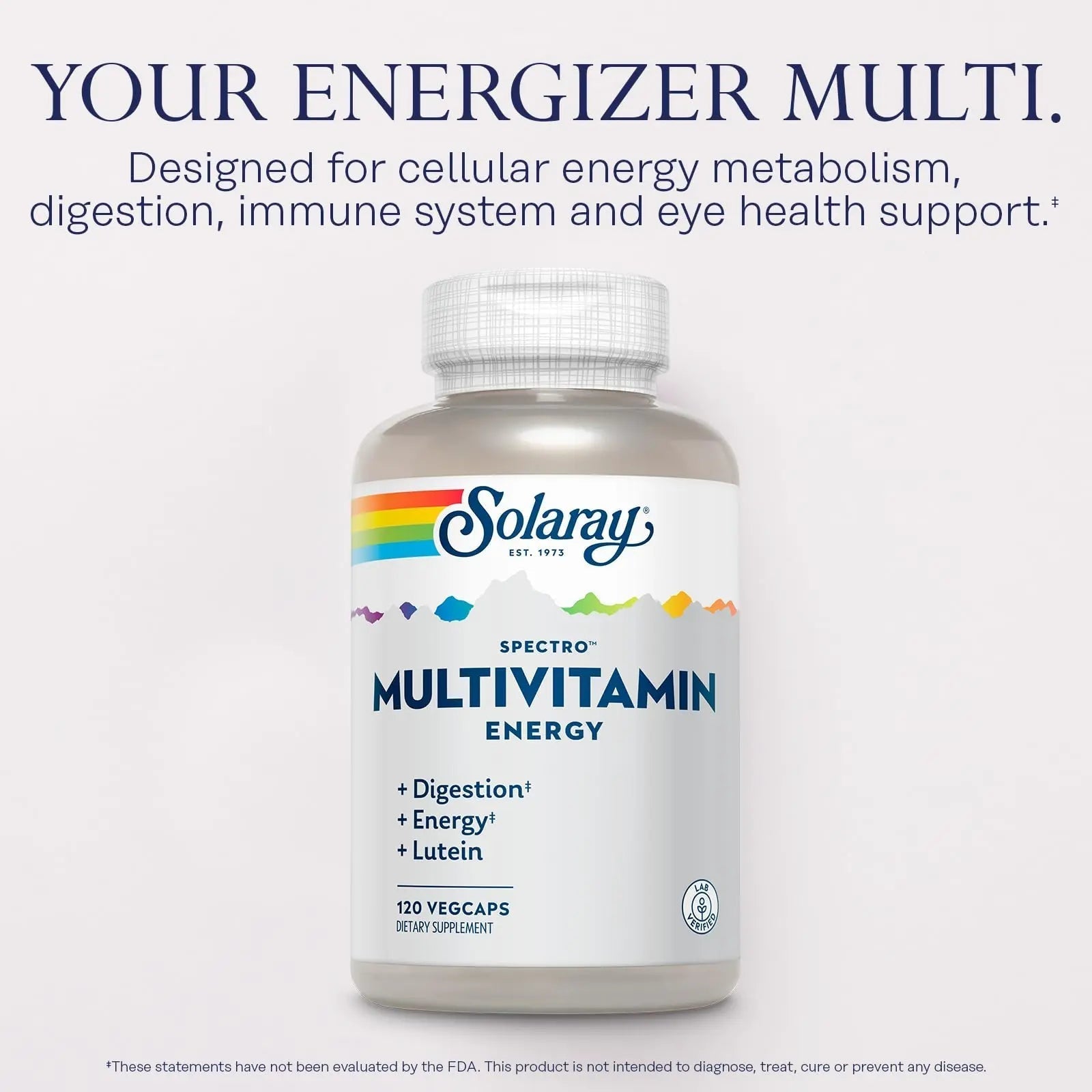 SOLARAY Spectro Energy Multivitamin for Women and Men - Cellular Energy, Digestion, Eye Health and Immune Support SOLARAY buy supplements canada
