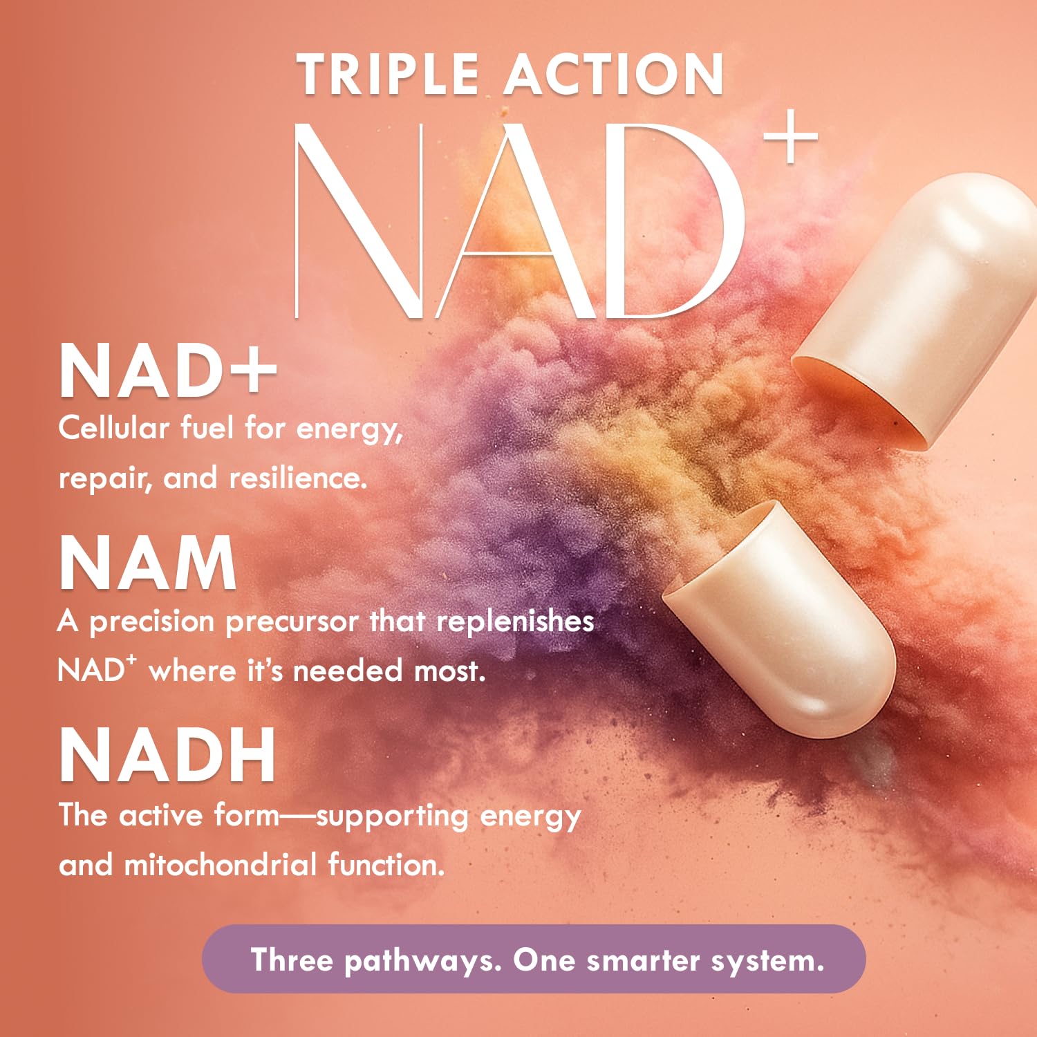 Cell Theory NAD+ Supplement – Triple Action Liposomal NAD+ & NADH Formula for Cellular Energy, Mitochondrial Support, and Longevity, Developed by Dr. Halland, 60 Capsules (30-Day Supply) Cell Theory buy supplements canada