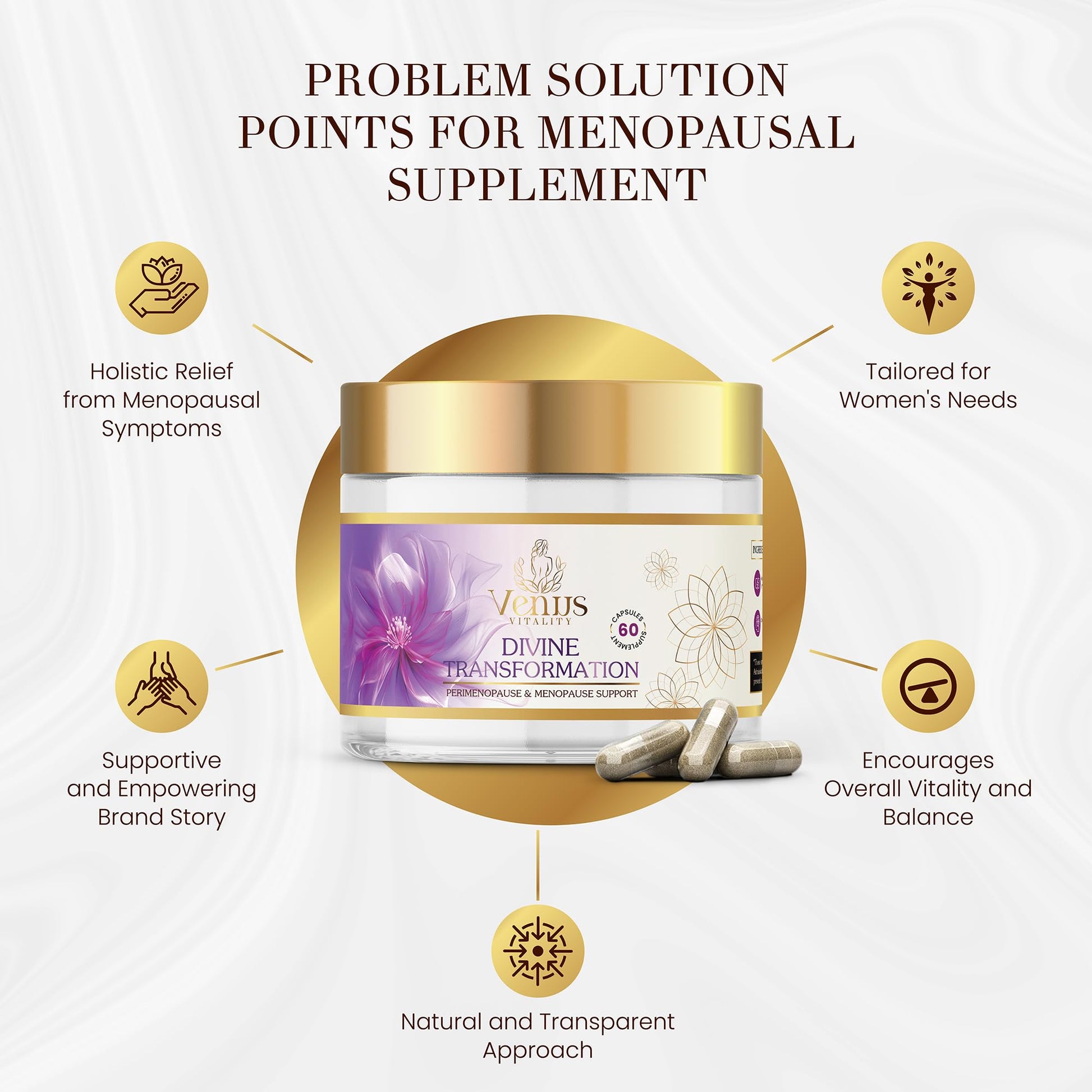 Menopause Supplements for Women - Female Hormone Balance & Immune Support - Mood Swings & Restful Sleep - Valerian Root & Saw Palmetto - Black Cohosh for Menopause Hot Flashes Relief - 60 Capsules Venus Vitality buy supplements canada