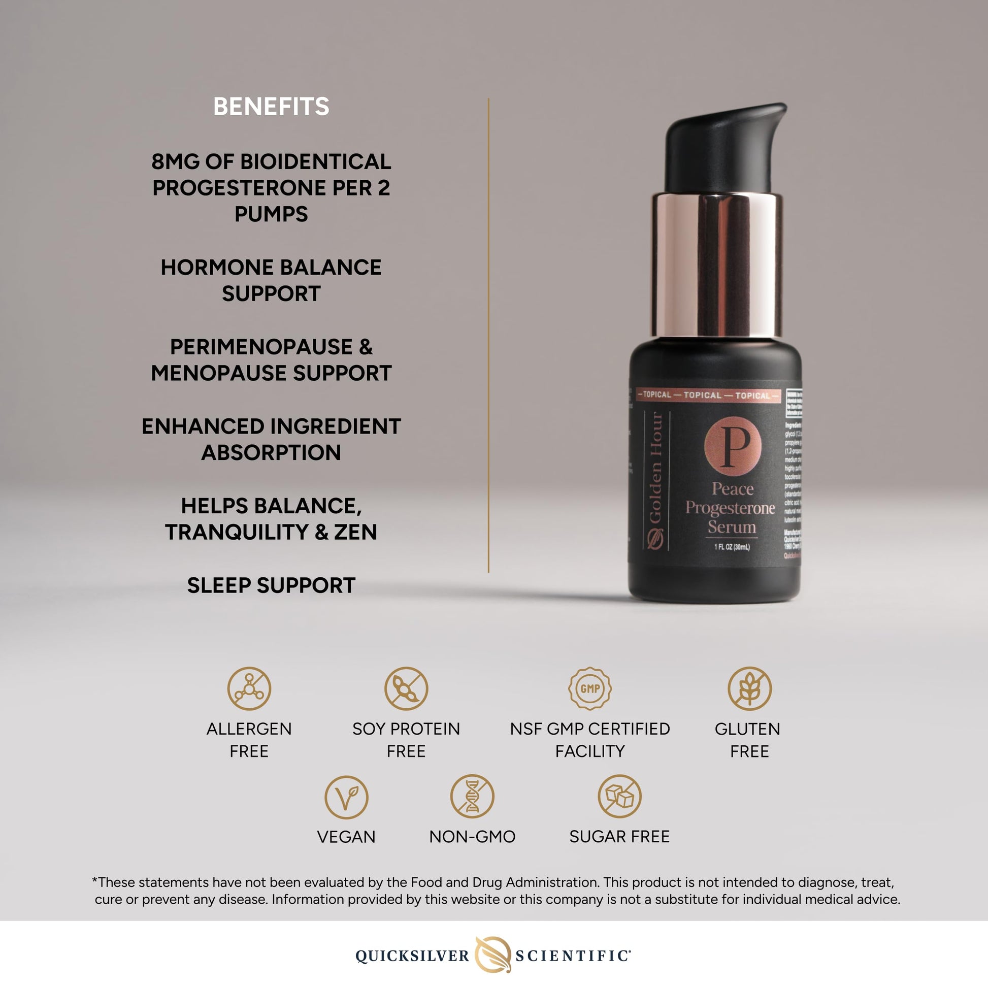 Quicksilver Scientific Peace Serum 1 fl oz (30ml) Quicksilver Scientific buy supplements canada