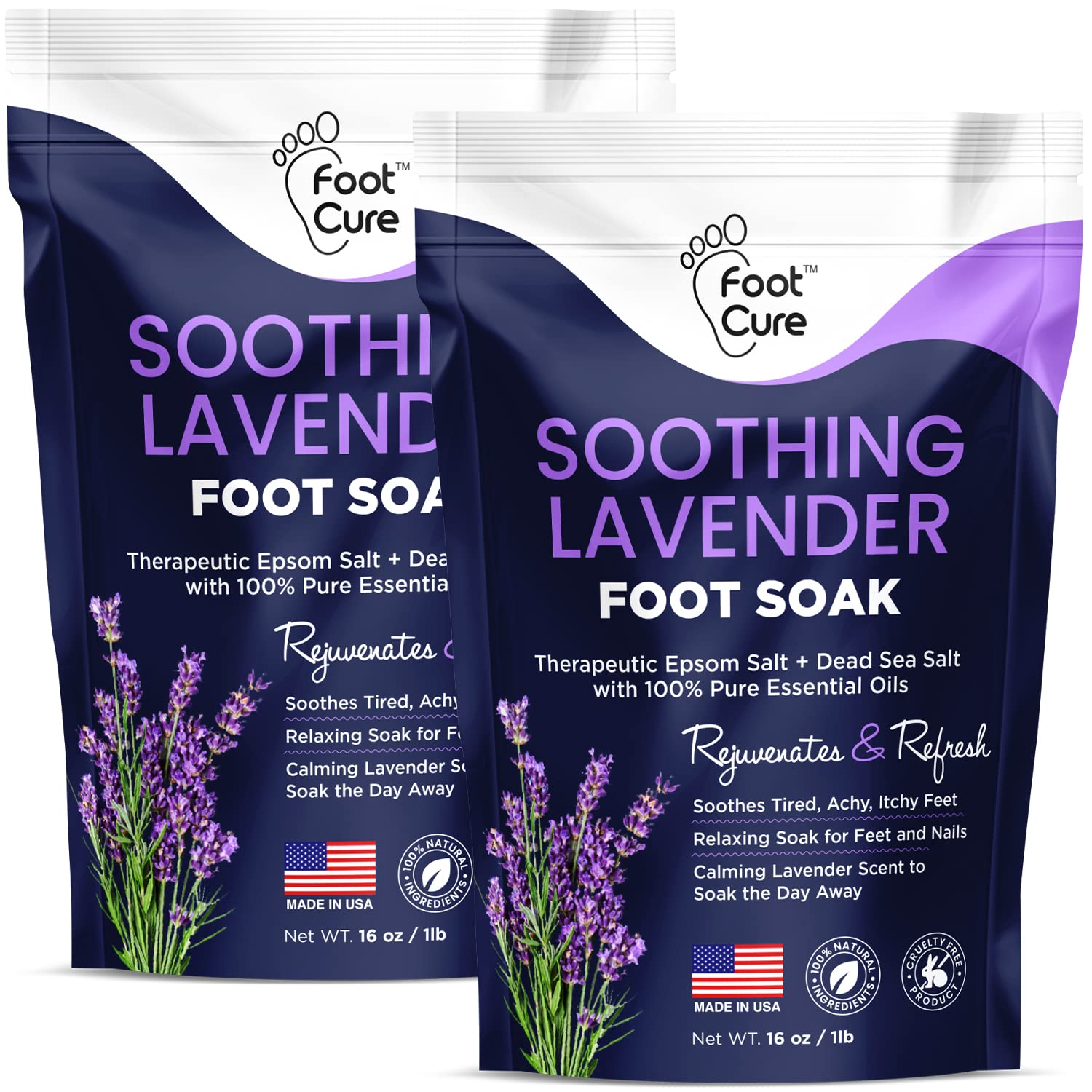 Soothing Lavender Foot Soak with Epsom Salt - Best Toenail Treatment, & Softens Calluses FOOT CURE buy supplements canada