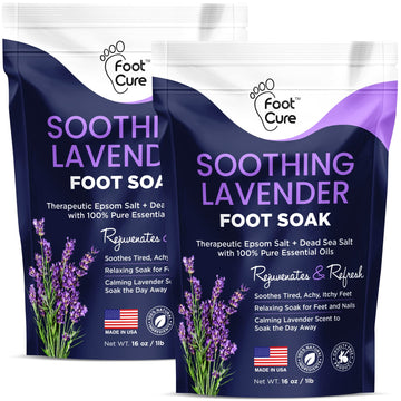 Soothing Lavender Foot Soak with Epsom Salt - Best Toenail Treatment, & Softens Calluses FOOT CURE buy supplements canada